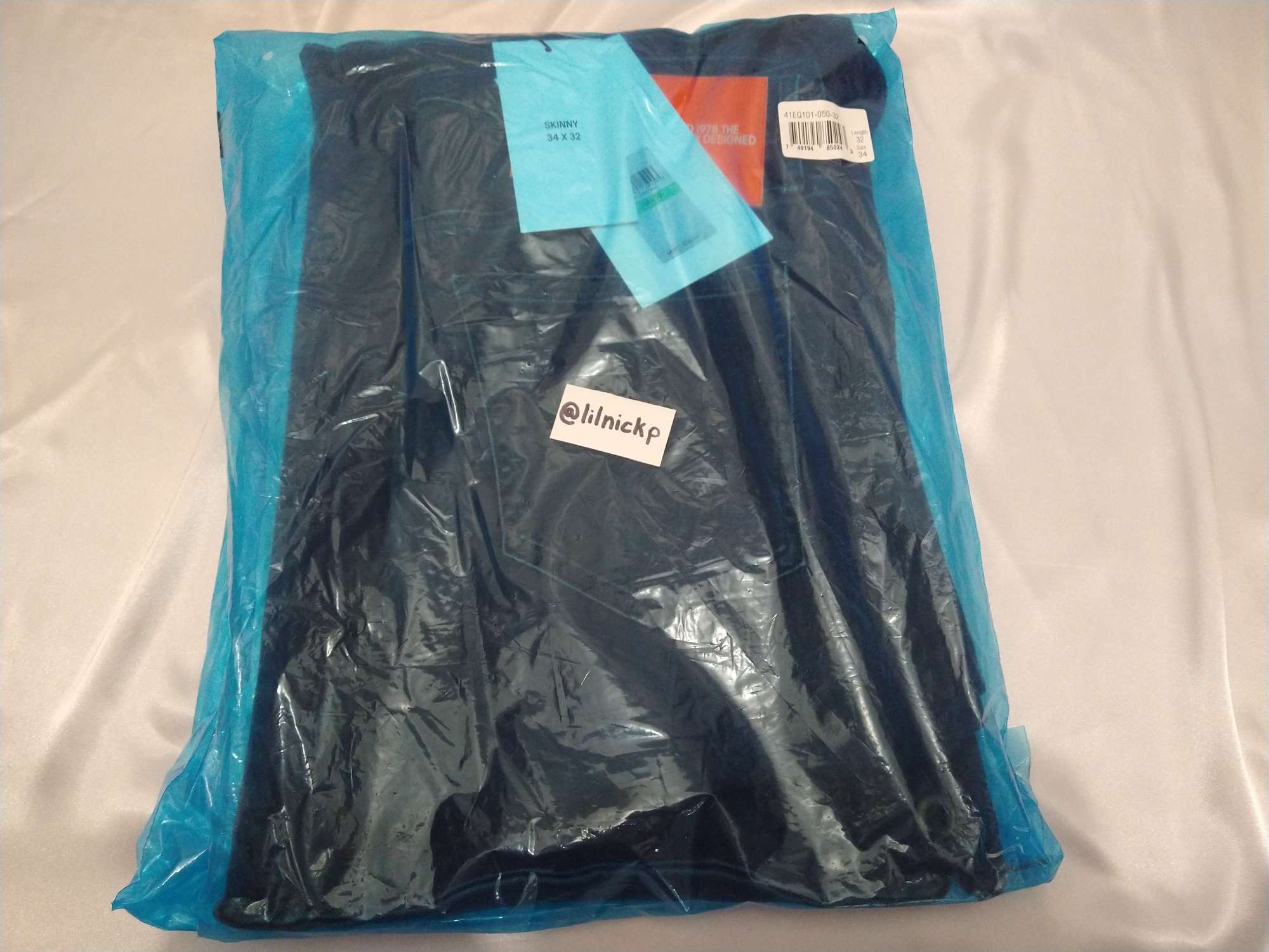 Calvin Klein 205W39NYC EST. 1978 Skinny Leg Comet Grey Jeans Size US 34 / EU 50 - 12 Thumbnail