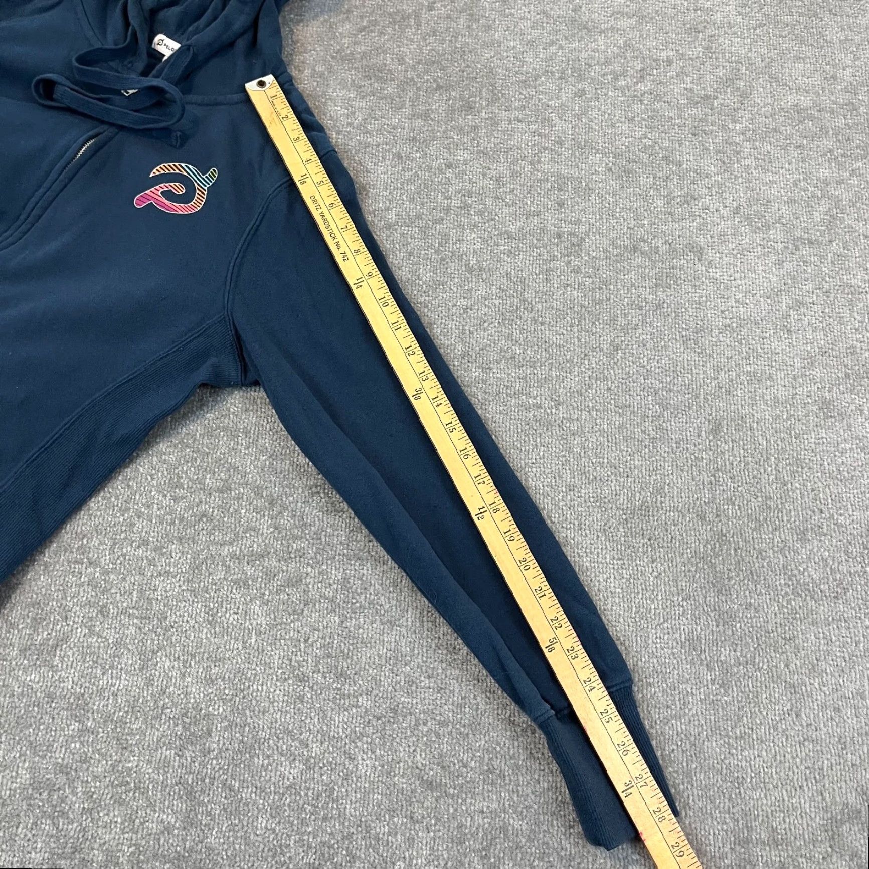 Vintage Peloton Jacket Womens Medium Blue Ultimate Fleece Zip Hoodie Cycling Training Size M / US 6-8 / IT 42-44 - 7 Thumbnail