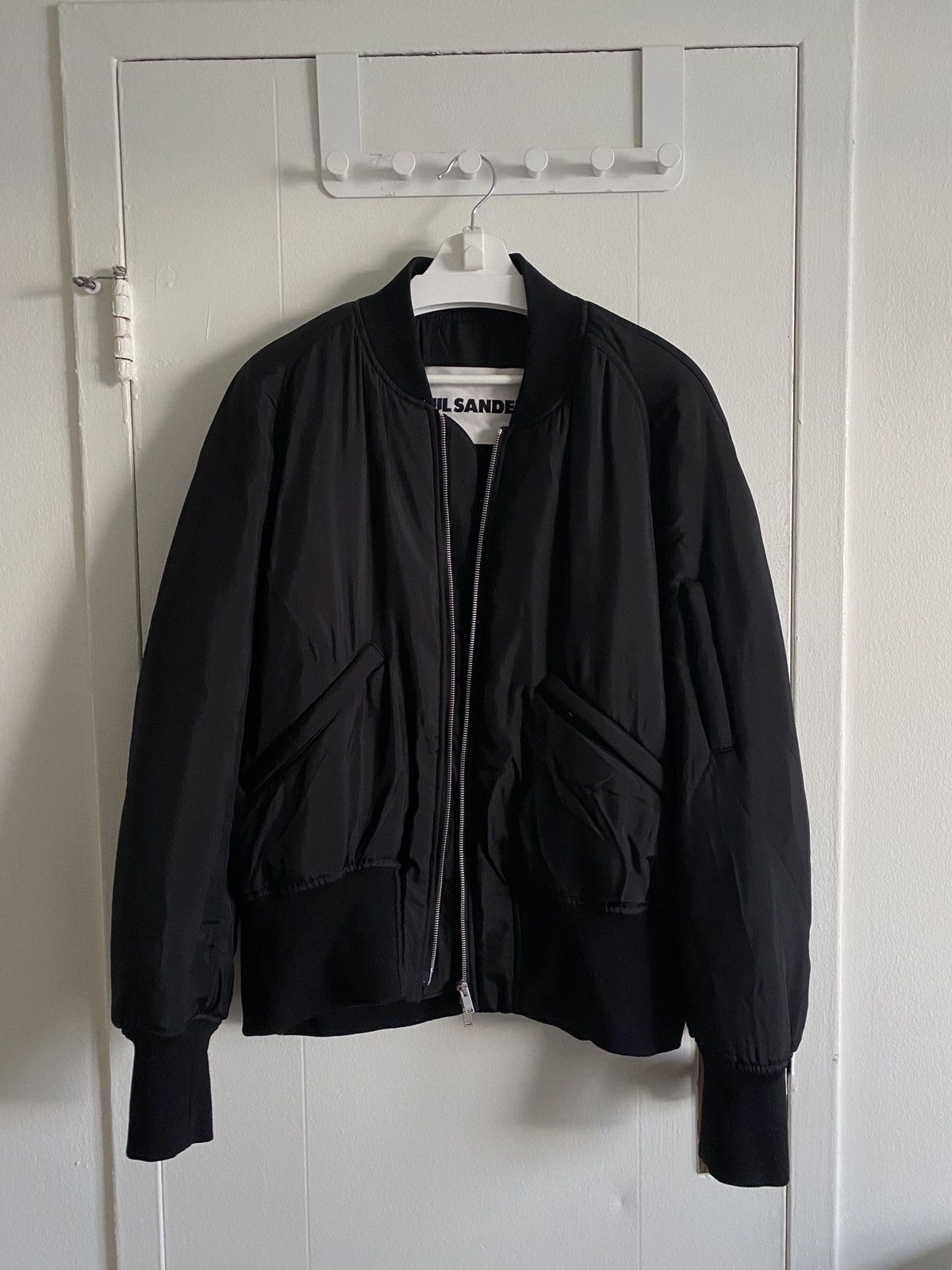 Jil Sander Jil Sander Mainline Oversized Padded Bomber Jacket Black 52 Size US L / EU 52-54 / 3 - 1 Thumbnail
