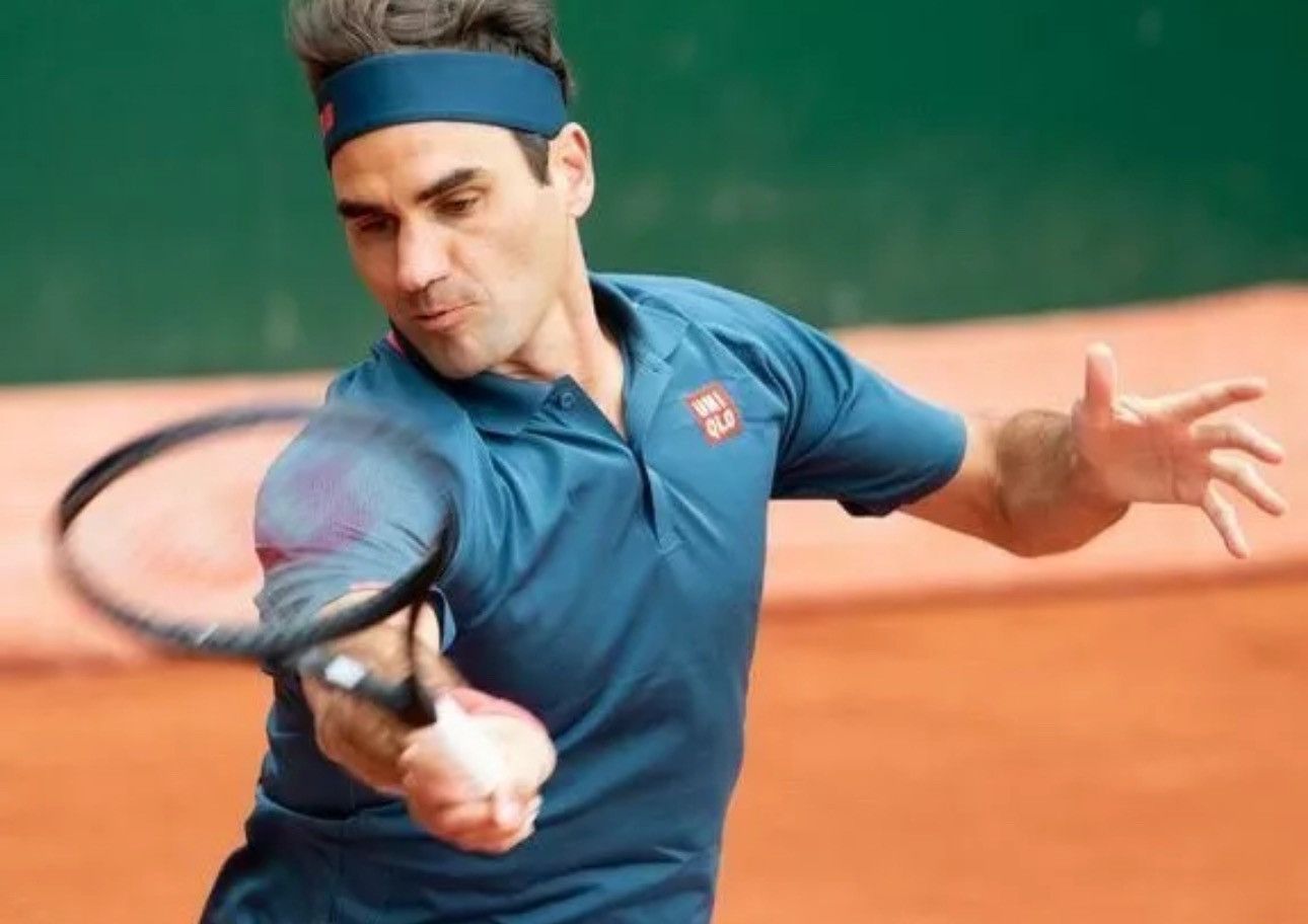 Uniqlo Uniqlo Roger Federer RF 2021 French Open Halle Polo Tennis Size US L / EU 52-54 / 3 - 2 Thumbnail