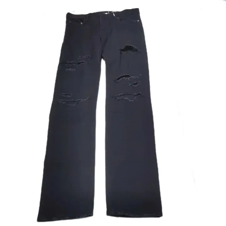 Saint Laurent Paris Yves Saint Laurent Ripped Fashion Denim Pants Size US 32 / EU 48 - 1 Thumbnail