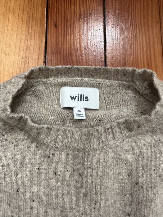 Wills speckled merino online crewneck