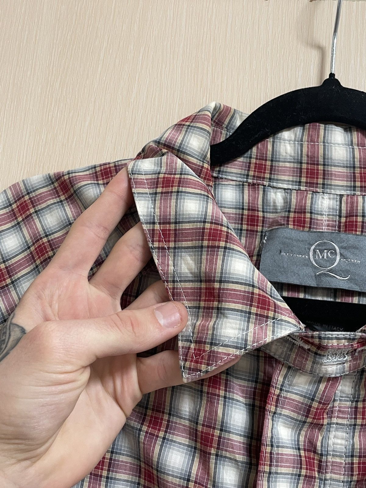 Alexander McQueen Alexander Mcqueen Cotton Bomber Jacket Check Pattern Size US M / EU 48-50 / 2 - 13 Thumbnail