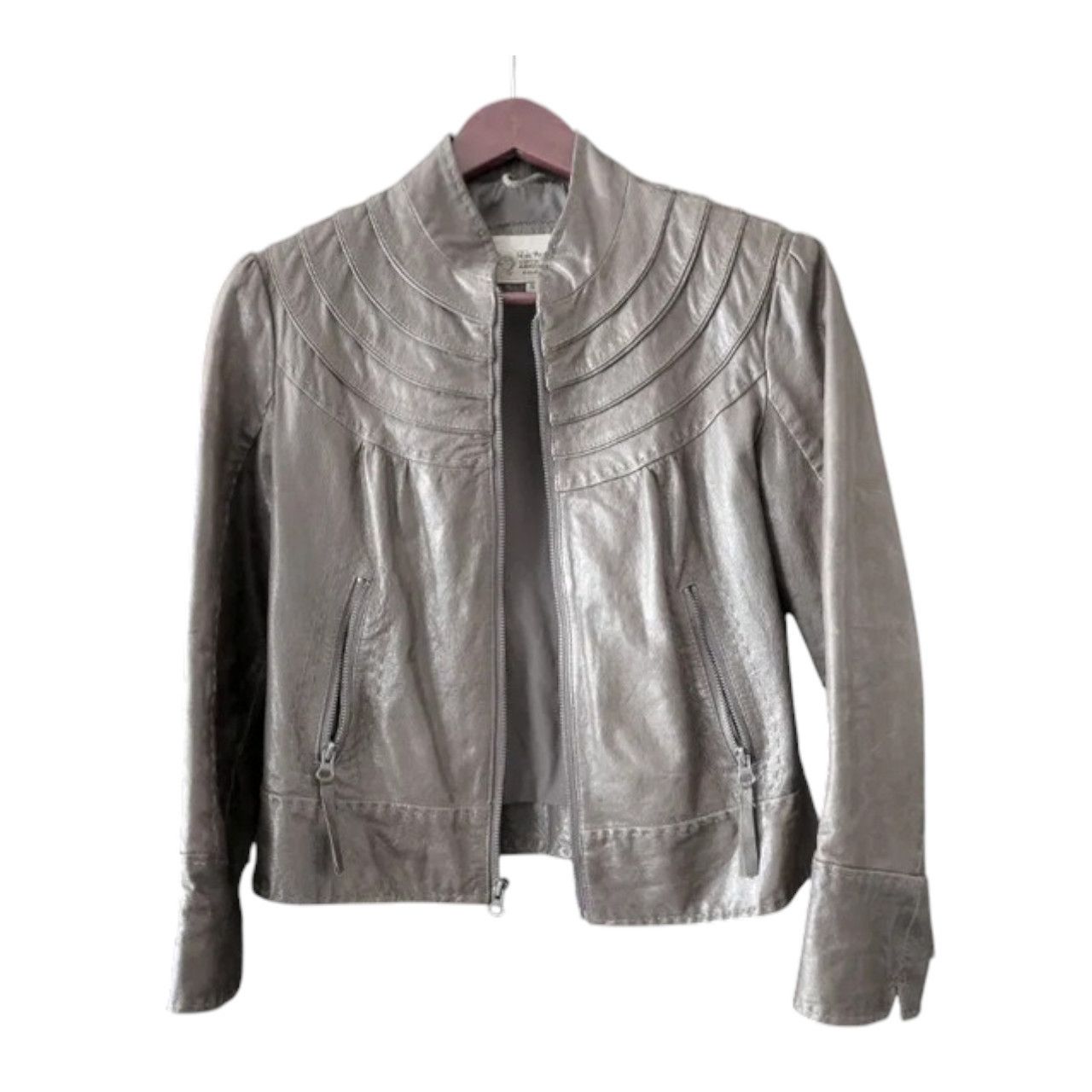 Nine West Genuine leather green jacket sz S brand Nine West Vintage Size S / US 4 / IT 40 - 1 Thumbnail