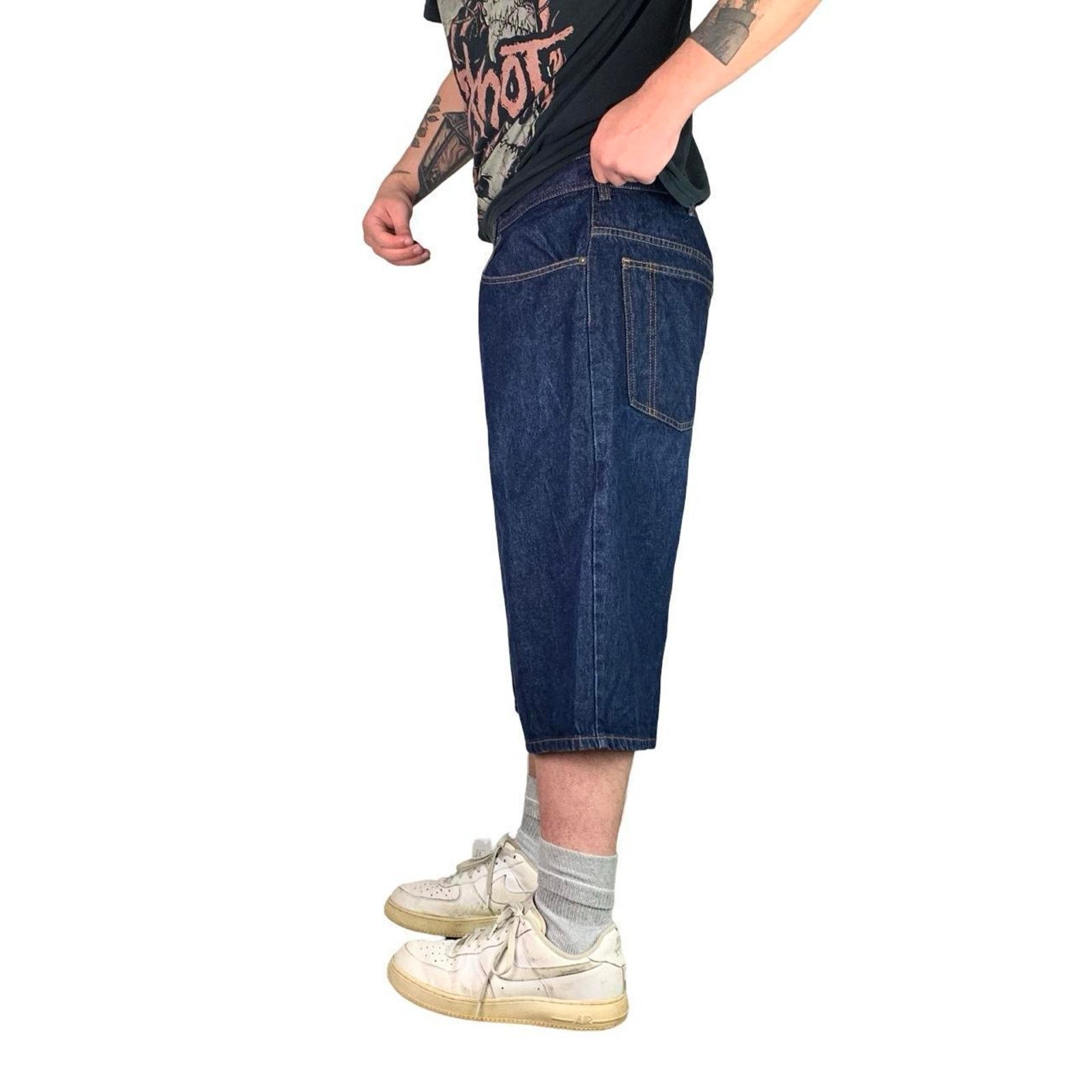 Sean John × Vintage Vintage Baggy Embroidered Sean John Jean Shorts Size US 40 / EU 56 - 3 Thumbnail