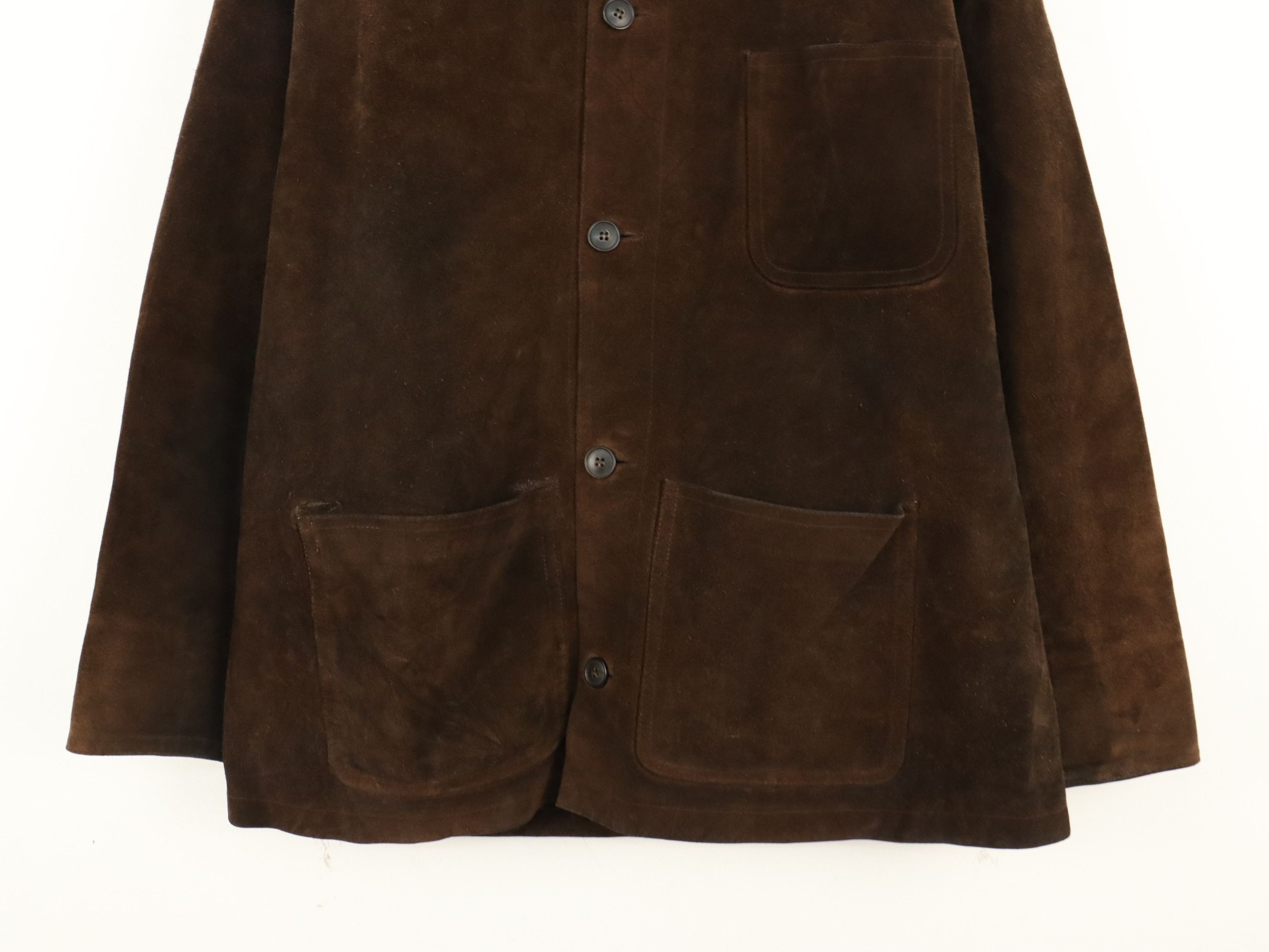A.P.C. A.P.C. Suede Leather Workwear Coat Jacket Size US M / EU 48-50 / 2 - 6 Thumbnail