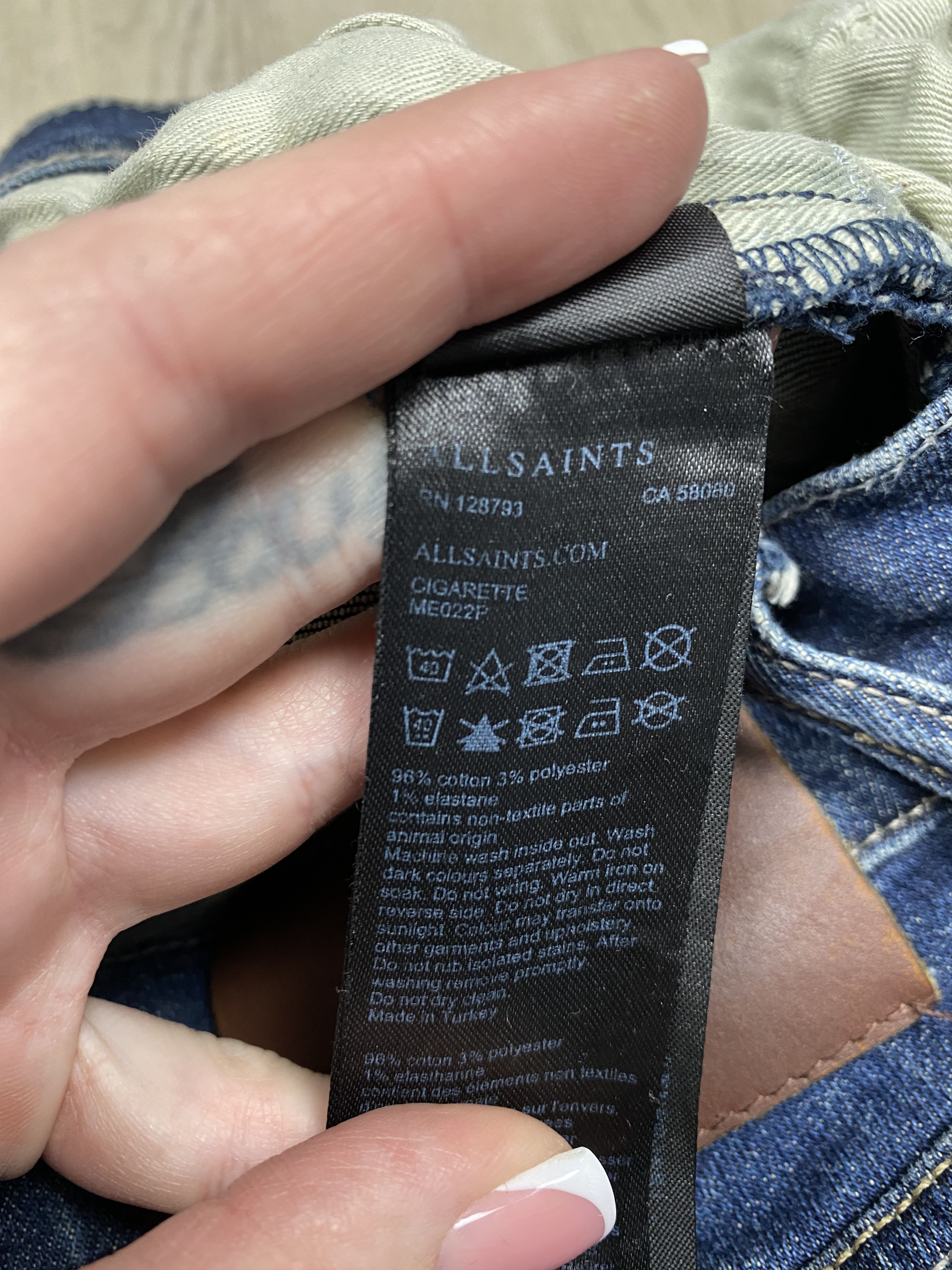 Allsaints Allsaints Cigarette Mens Denim Pants Jeans Size US 28 / EU 44 - 4 Thumbnail