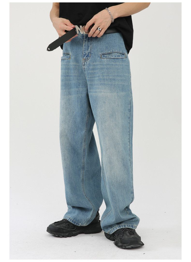 Japanese Brand Retro pocket design straight jeans Japanese loose Size US 32 / EU 48 - 1 Thumbnail
