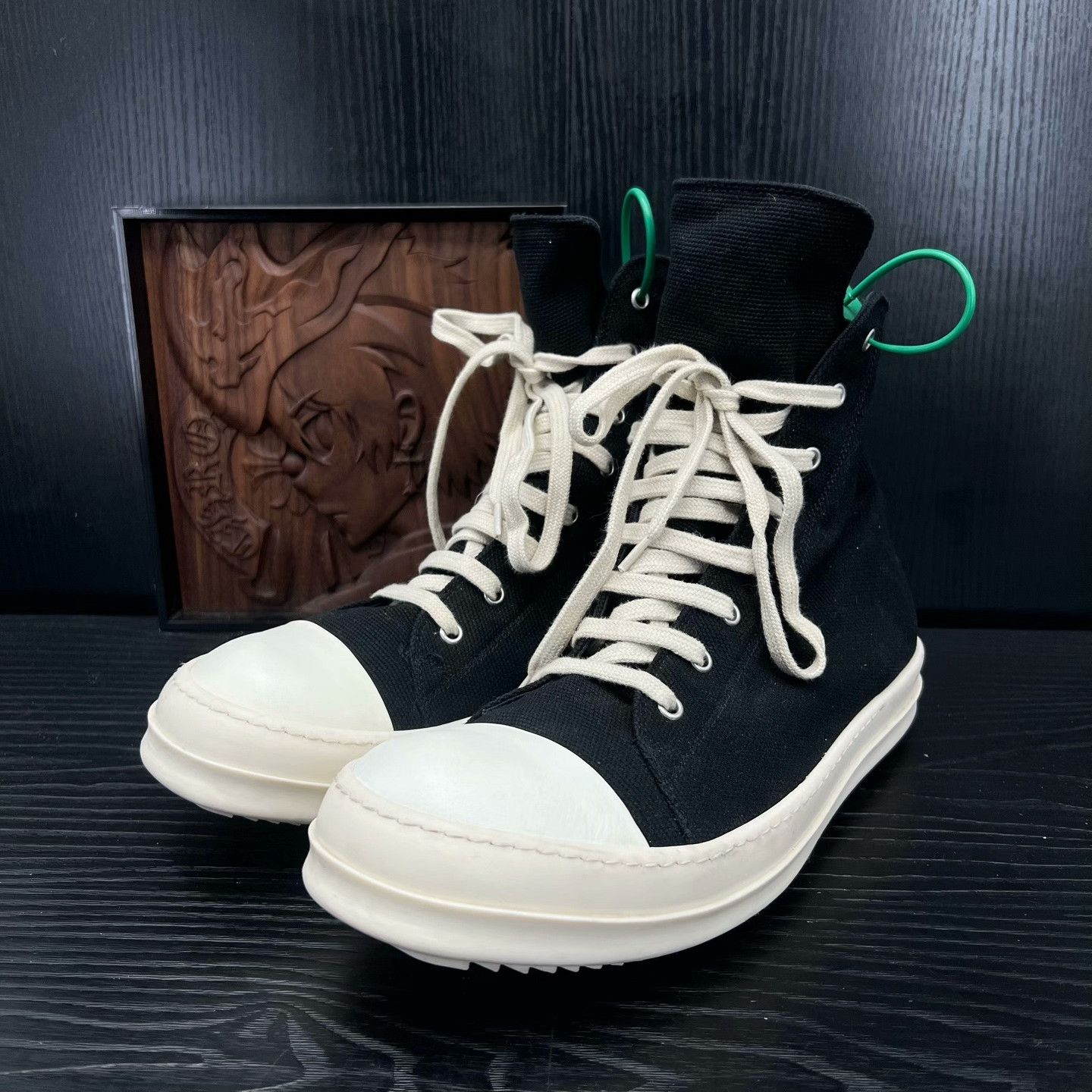 Rick Owens Rick Owens Black Hitop Sneakers 43.5 Men Size US 10.5 / EU 43-44 - 1 Thumbnail