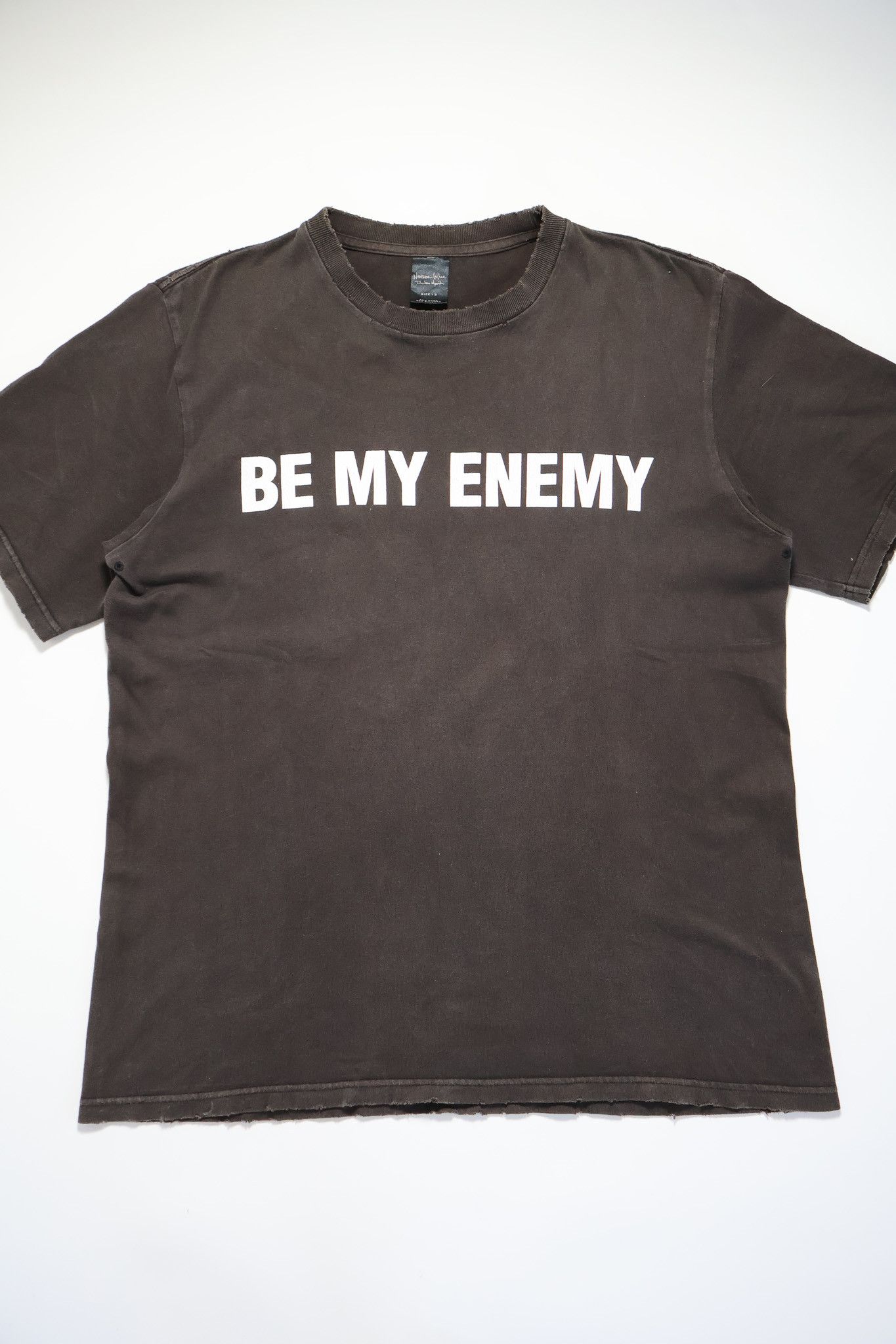 Number (N)ine Number (N)ine SS04 'Be My Enemy' Distressed Graphic Shirt Size US L / EU 52-54 / 3 - 1 Thumbnail