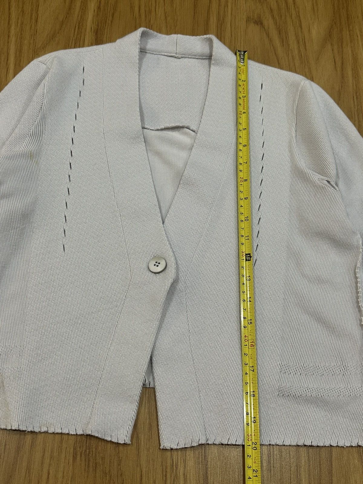 Homme Plisse Issey Miyake Issey Miyake A.poc Inside Single Button Cardigan Size US M / EU 48-50 / 2 - 12 Thumbnail