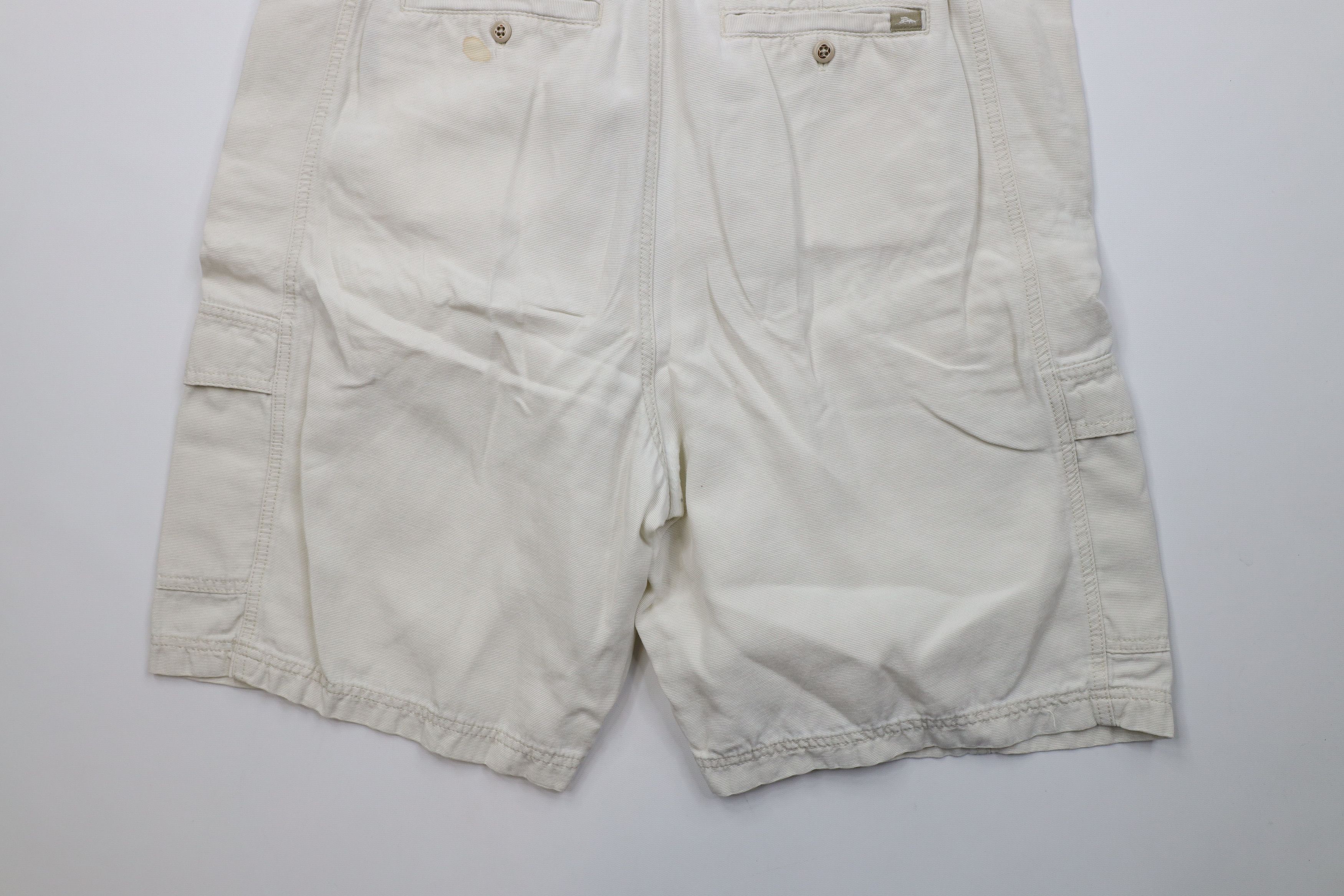 Tommy Bahama Vintage Tommy Bahama Relax Baggy Fit Cargo Shorts Beige Size US 38 / EU 54 - 12 Thumbnail