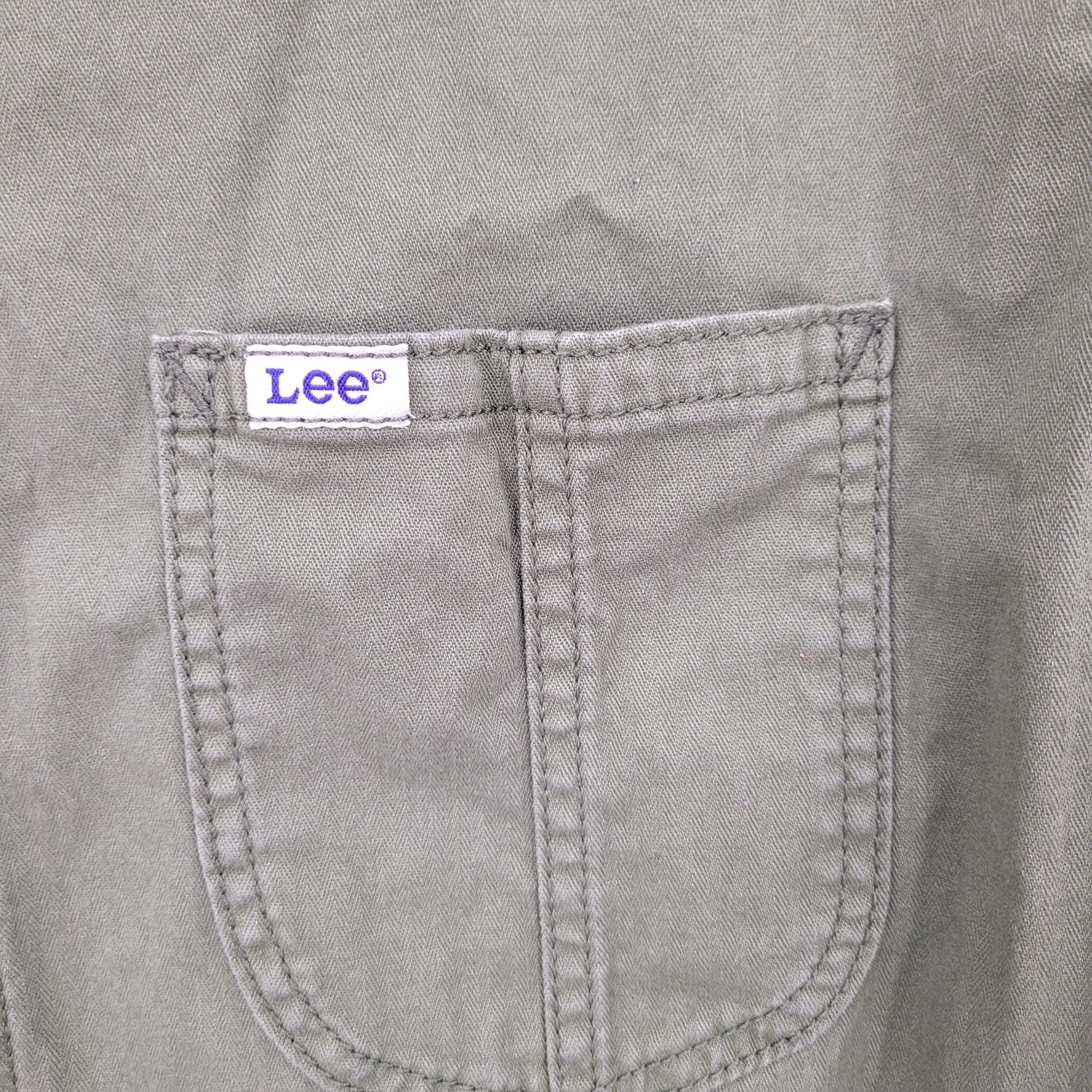 Lee Vtg Lee Workwear Army Green Pinafore Denim Utility Shirt Dre Size L / US 10 / IT 46 - 7 Thumbnail