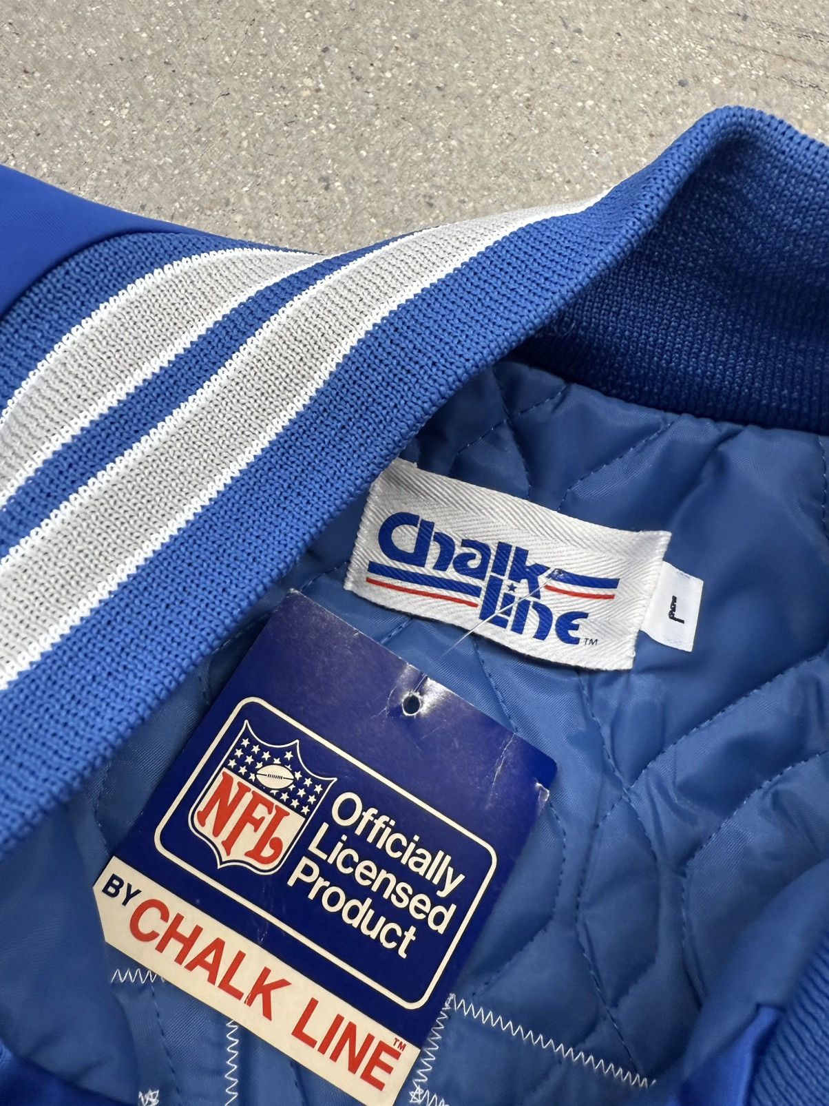 Chalk Line Vintage 90s Chalk Line Seattle Seahawks Satin Bomber Jacket Size US L / EU 52-54 / 3 - 8 Thumbnail
