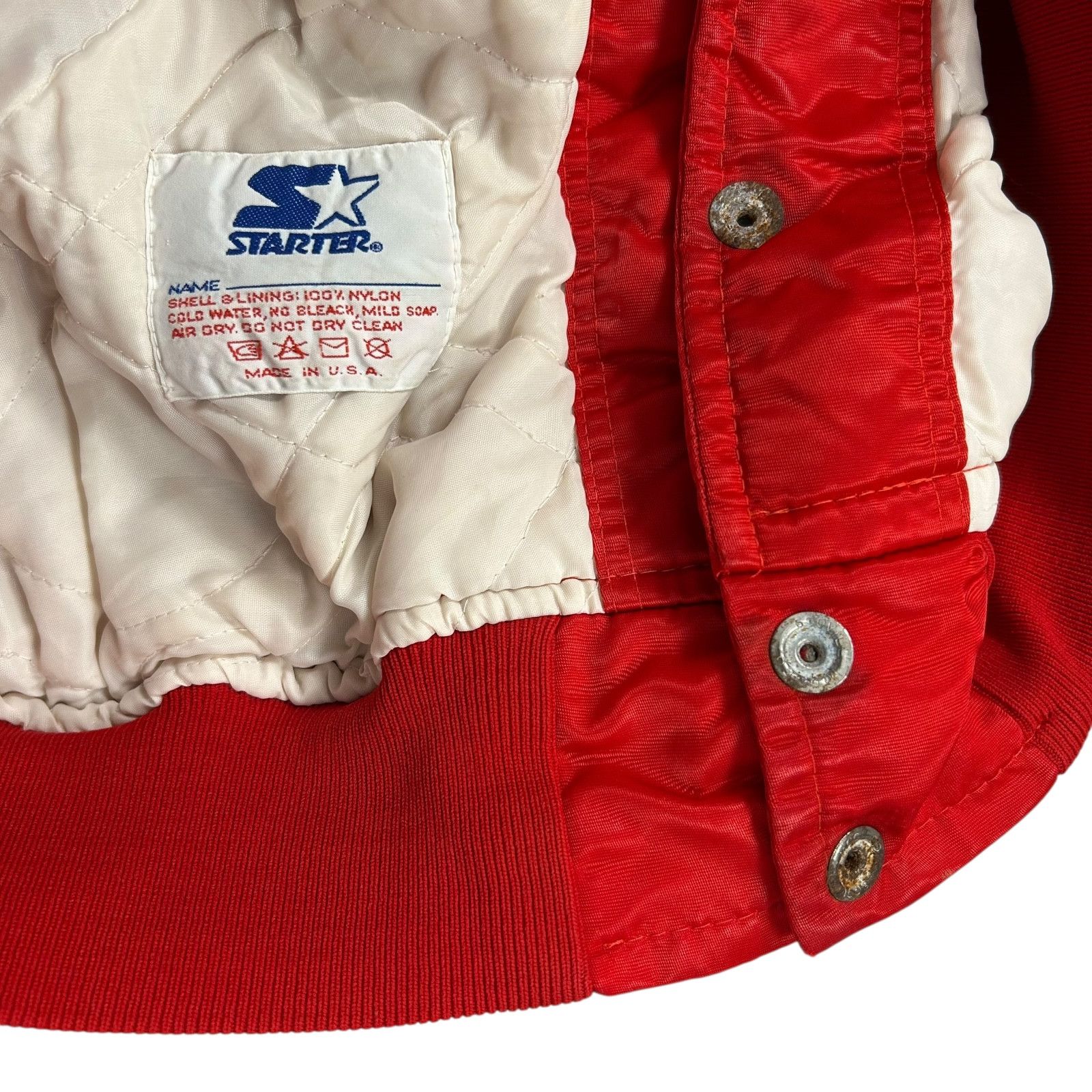 NFL RARE VTG 90s NFL NEW YORK GIANTS STARTER SATIN JACKET Size US XXL / EU 58 / 5 - 6 Thumbnail
