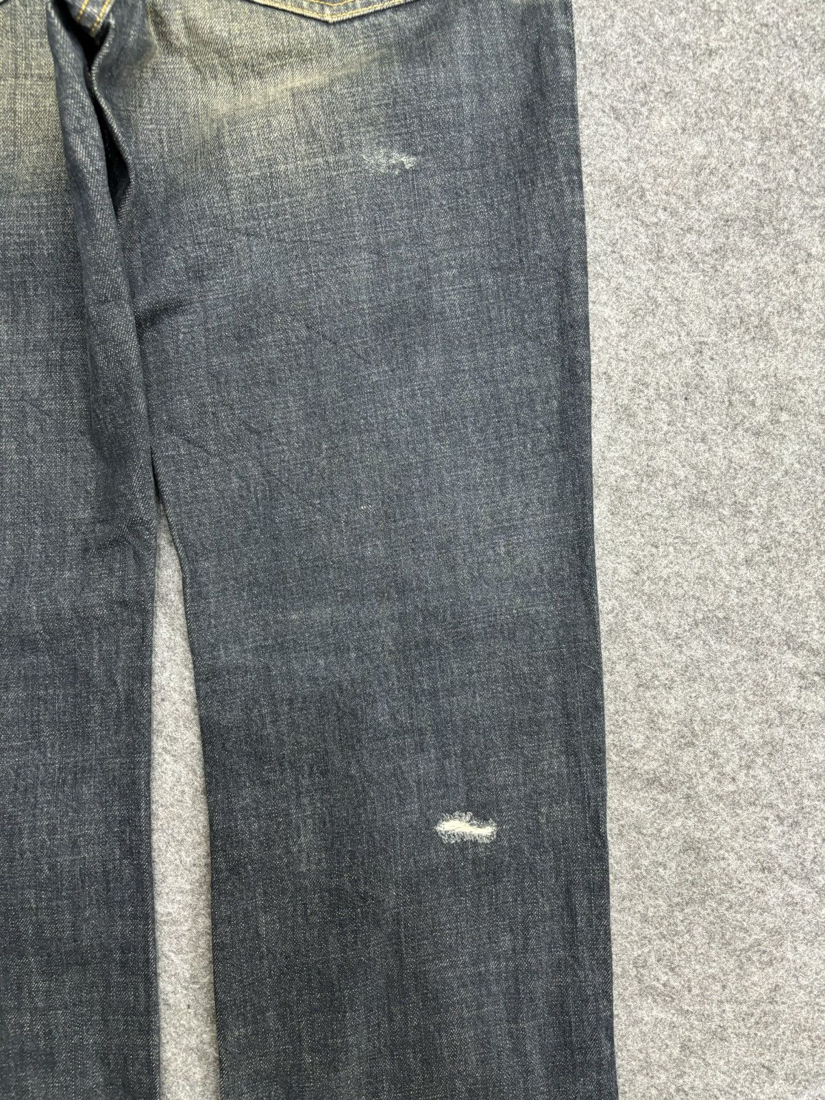 Designer 💥Designer💥Archival Ined Homme Distressed Denim F510 Size US 33 - 14 Thumbnail