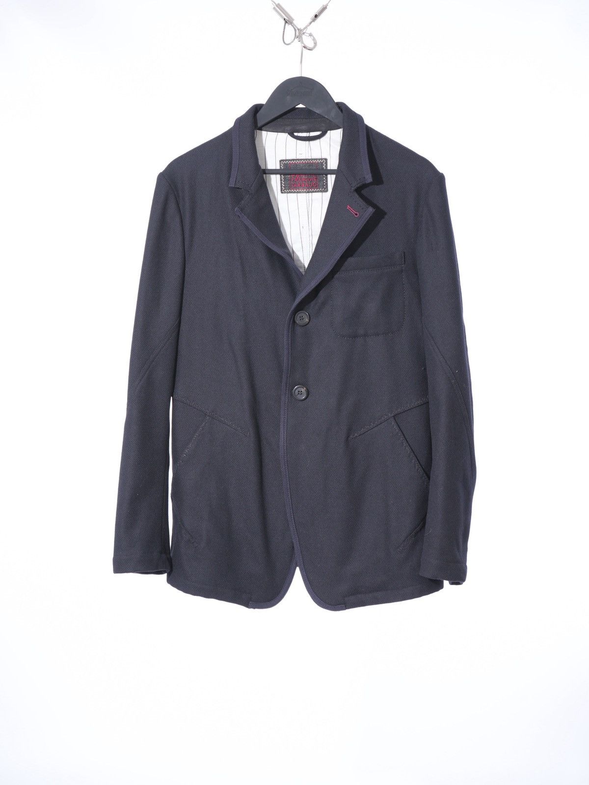 Marithe + Francois Girbaud Marithe Francois Girbaud Wool Blazer Avant Garde Designer Size US M / EU 48-50 / 2 - 1 Thumbnail