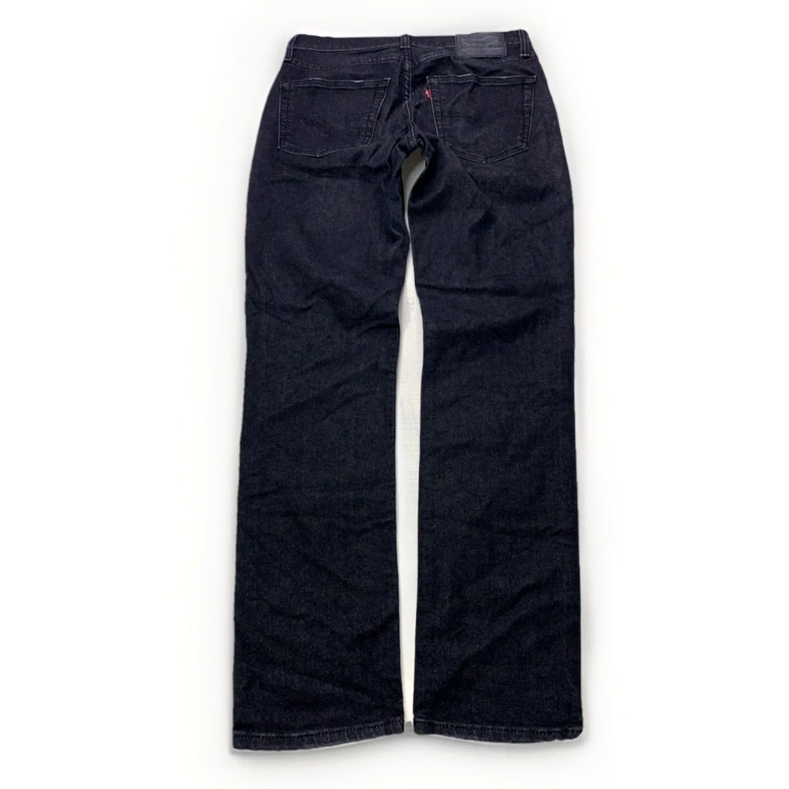 Levi's Levi’s 511 Black Flex Distressed Jeans 31x32 Mens Denim Straight Style Regular 5-Pocket Zip Modern Dark Wash Size US 31 - 5 Thumbnail