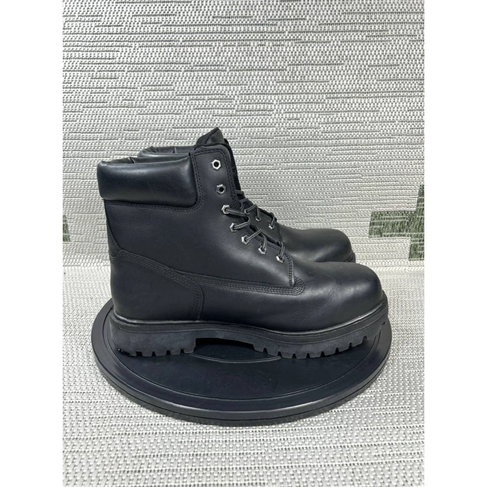 Timberland Timberland PRO Boots Mens Size 14 Wide Direct Attach Soft Toe Work Black Leather Shoes Boots Size US 14 / EU 47 - 3 Thumbnail