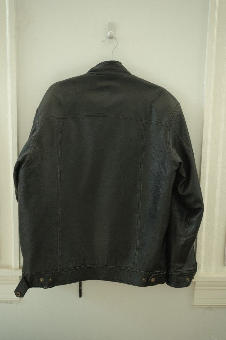 Vintage Vintage Leather Jacket Size US XXL / EU 58 / 5 - 2 Thumbnail