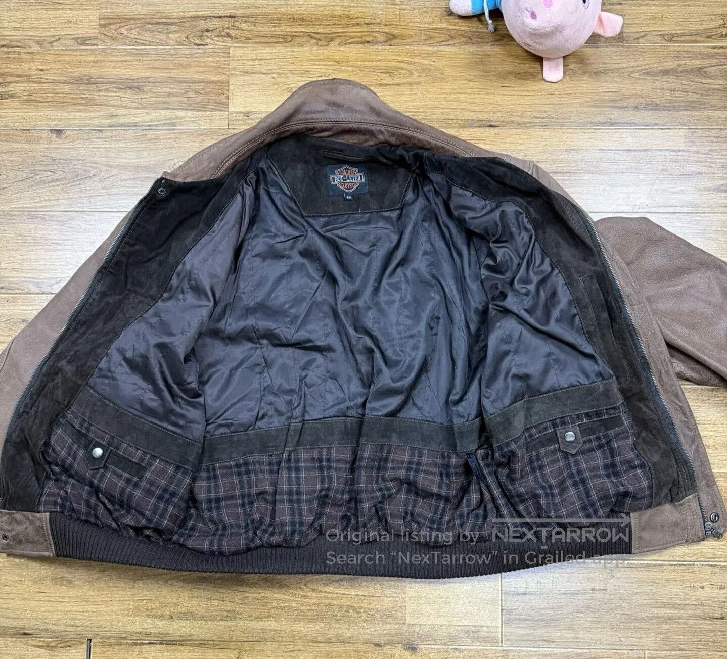 Other Heavyweight Leather Flight Jacket 2XL. Size US XXL / EU 58 / 5 - 3 Thumbnail