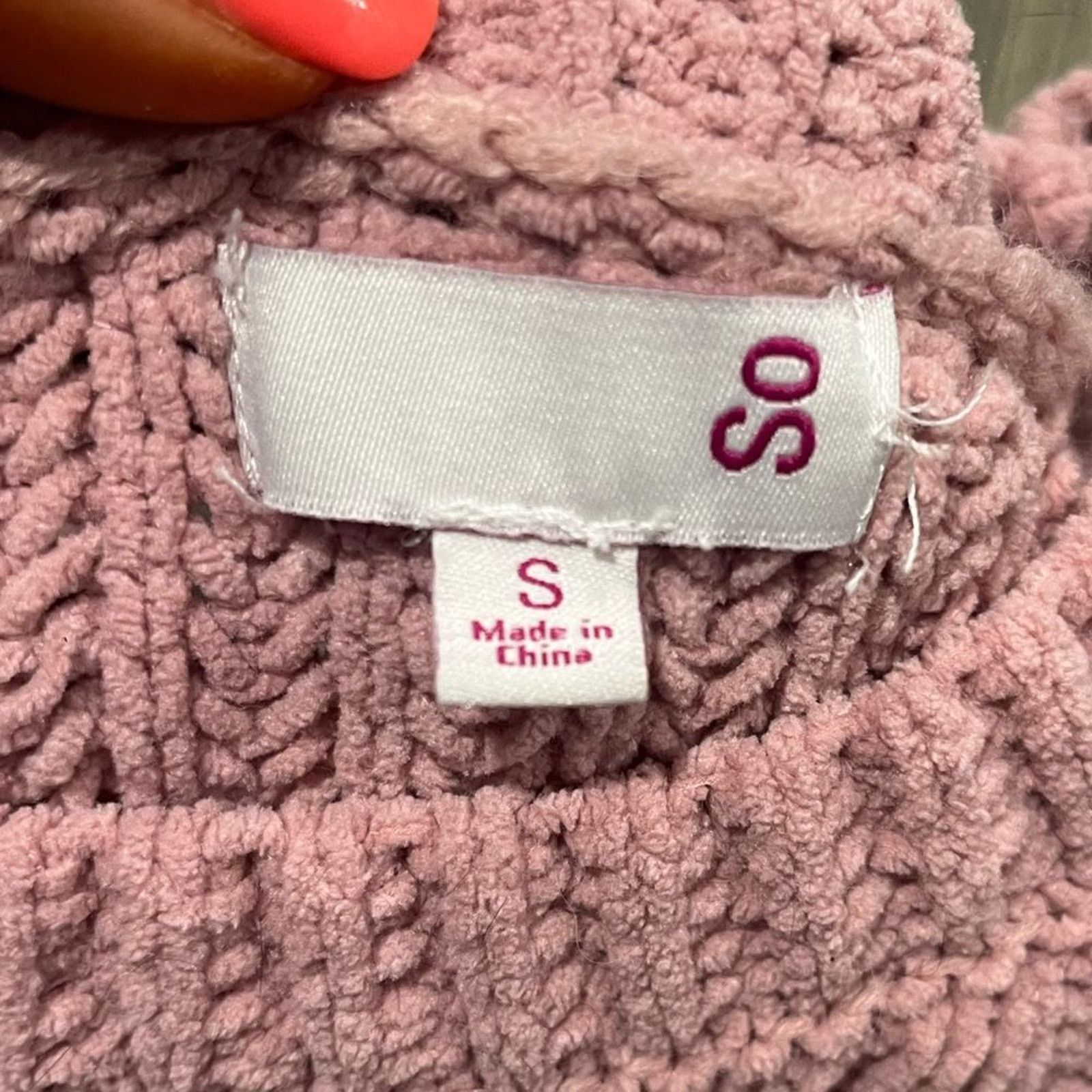 Vintage SO Womens Cable Knit Sweater Crewneck Long Sleeve Size S Size S / US 4 / IT 40 - 2 Thumbnail