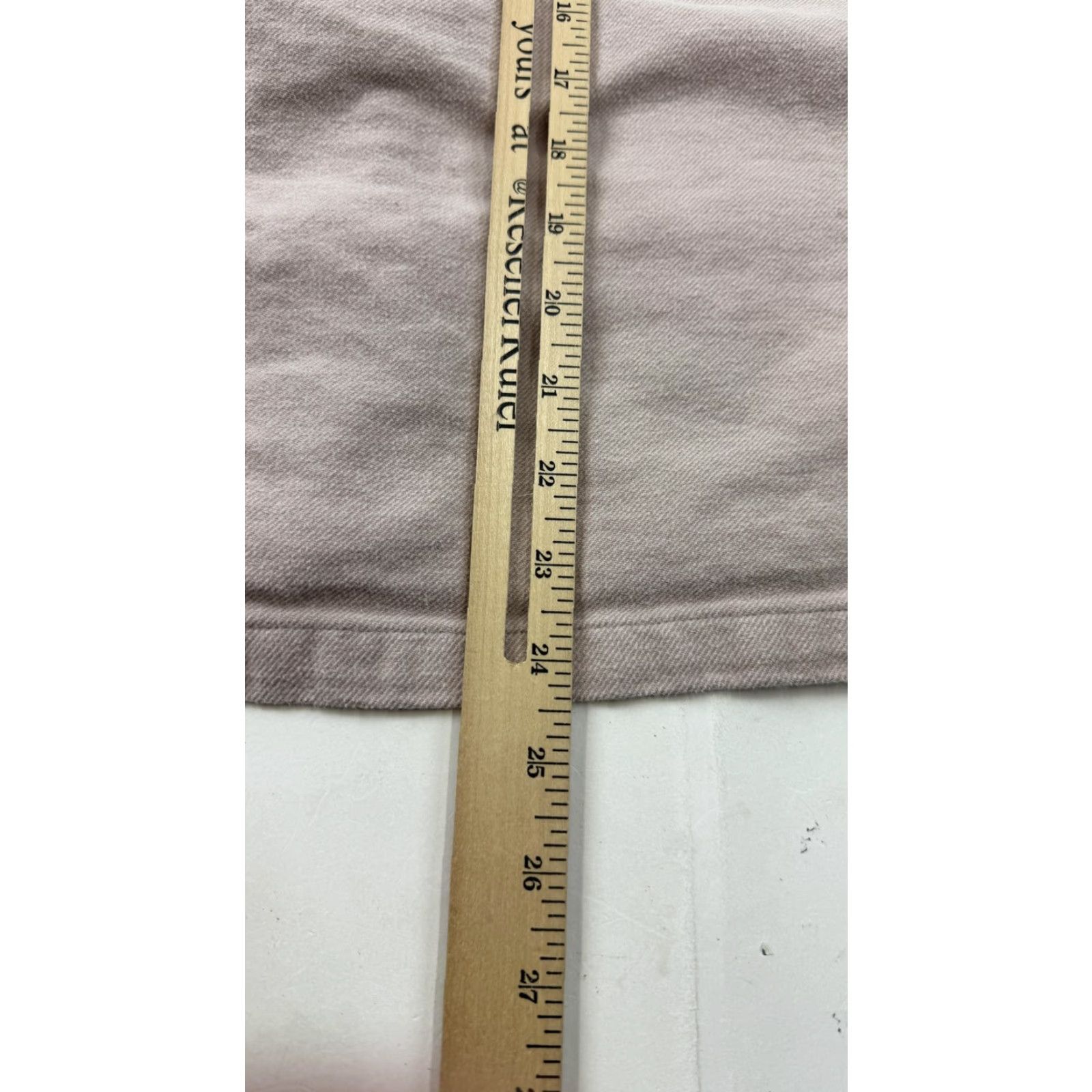 Muji MUJI Pajama Top Womens M Pink Beige Flannel Button Sleep Shirt Lounge Shirt Bedwear Size M / US 6-8 / IT 42-44 - 7 Thumbnail