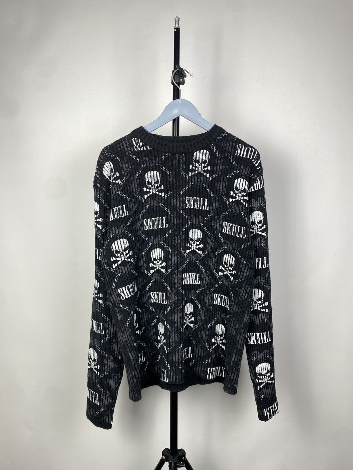 Vintage 00s Miami Ink Gothic Opium Skull Hardy Overprint Shirt Size US M / EU 48-50 / 2 - 1 Thumbnail