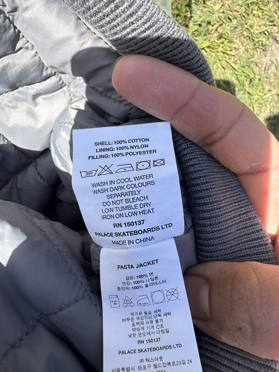Palace Palace Pasta Jacket Gray (Size Large) Size US L / EU 52-54 / 3 - 20 Thumbnail