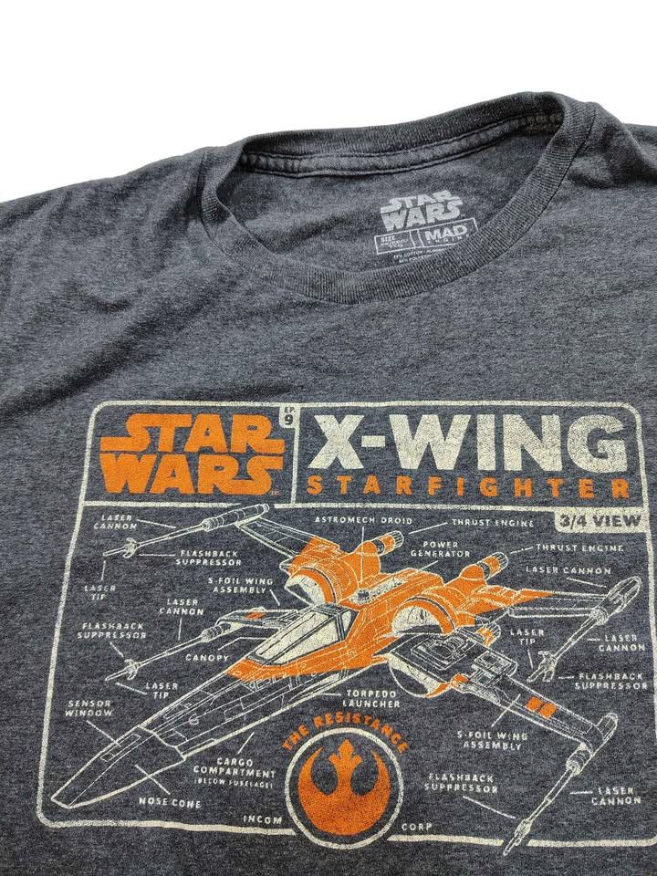 Star Wars Men's Star Wars X-Wing Starfighter T-shirt Size 2XL Size US XXL / EU 58 / 5 - 3 Thumbnail