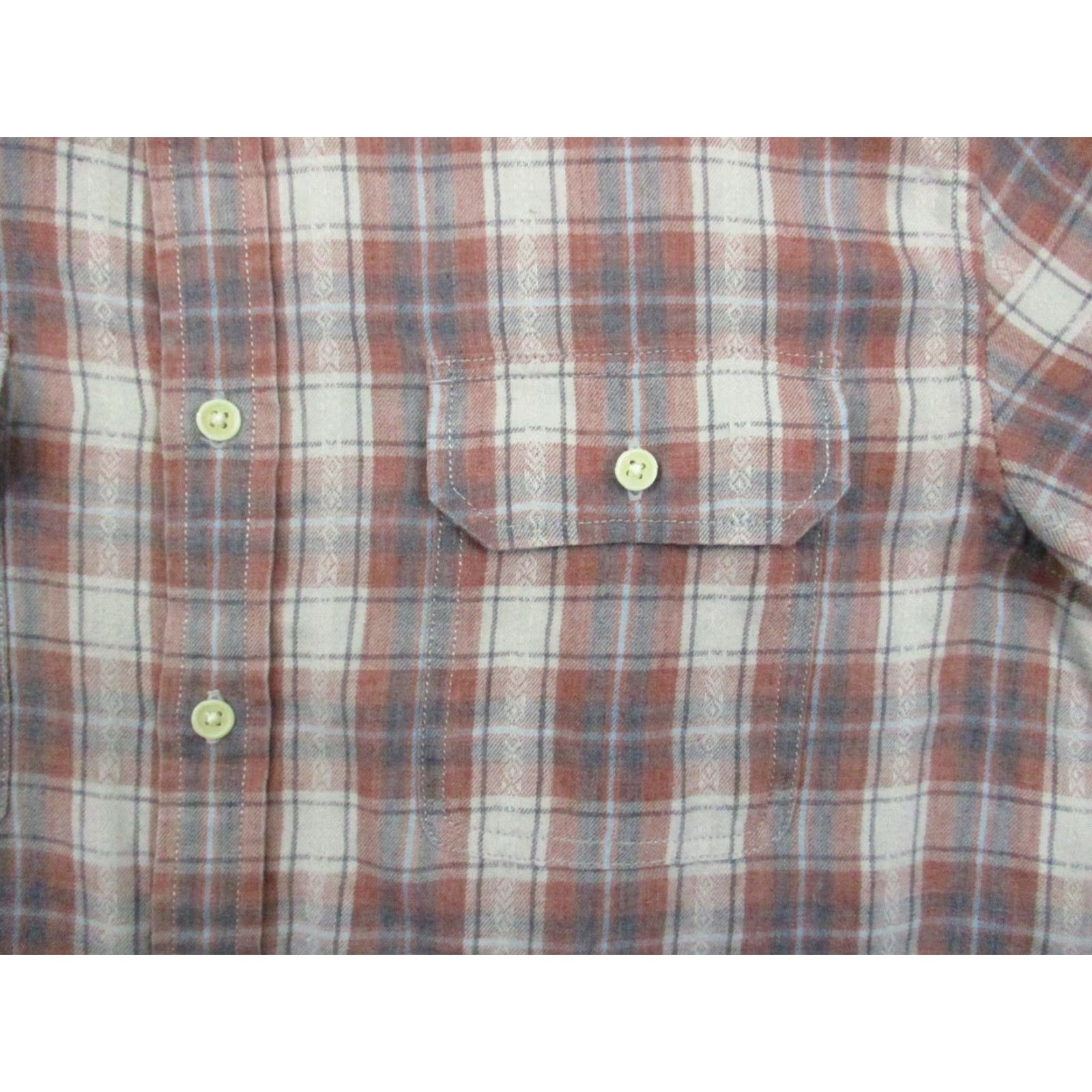 Lucky Brand Lucky Brand Shirt Medium Men Flannel Plaid Button Front Southwestern Pattern Size US M / EU 48-50 / 2 - 3 Thumbnail