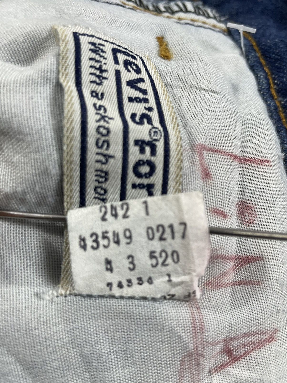 Levi's Levis Vintage 70s With Leather Patch & Tag Wide Leg Size US 35 - 9 Thumbnail