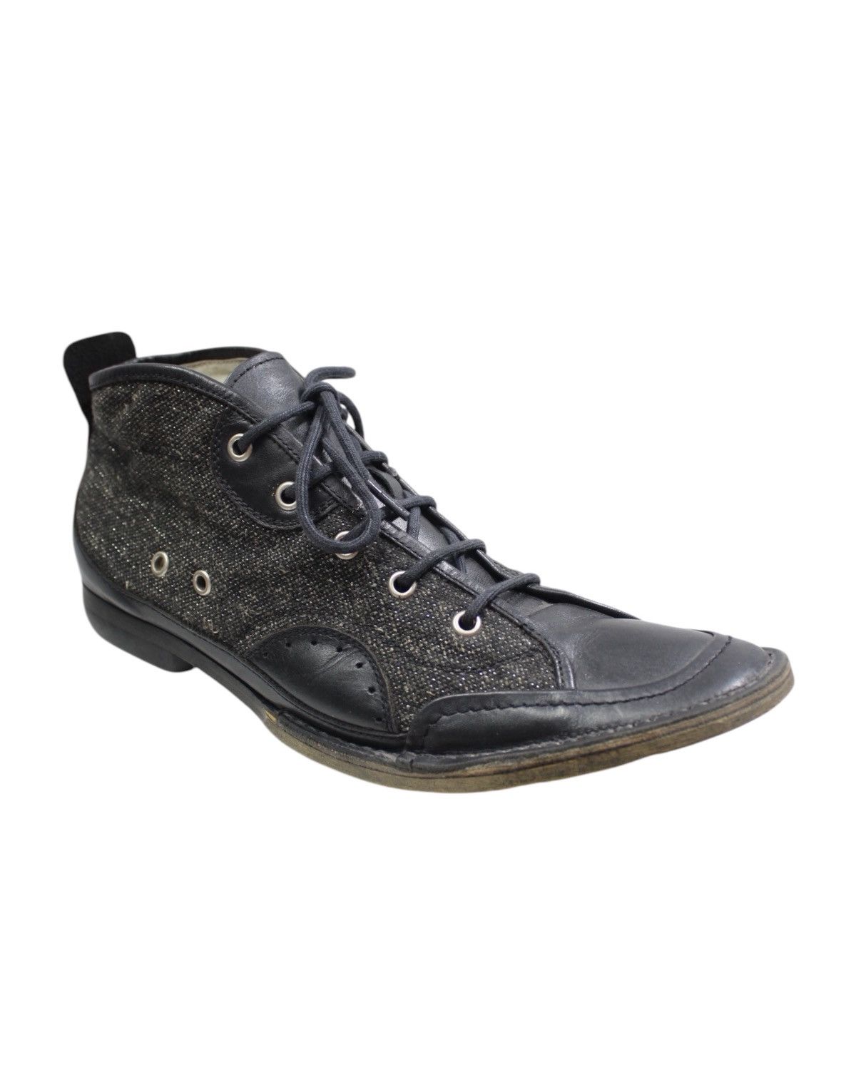 Katharine Hamnett London 2000S KATHARINE HAMNETT LONDON LEATHER LACE UP CHUKKA BOOTS Size US 6.5 / EU 39-40 - 4 Thumbnail