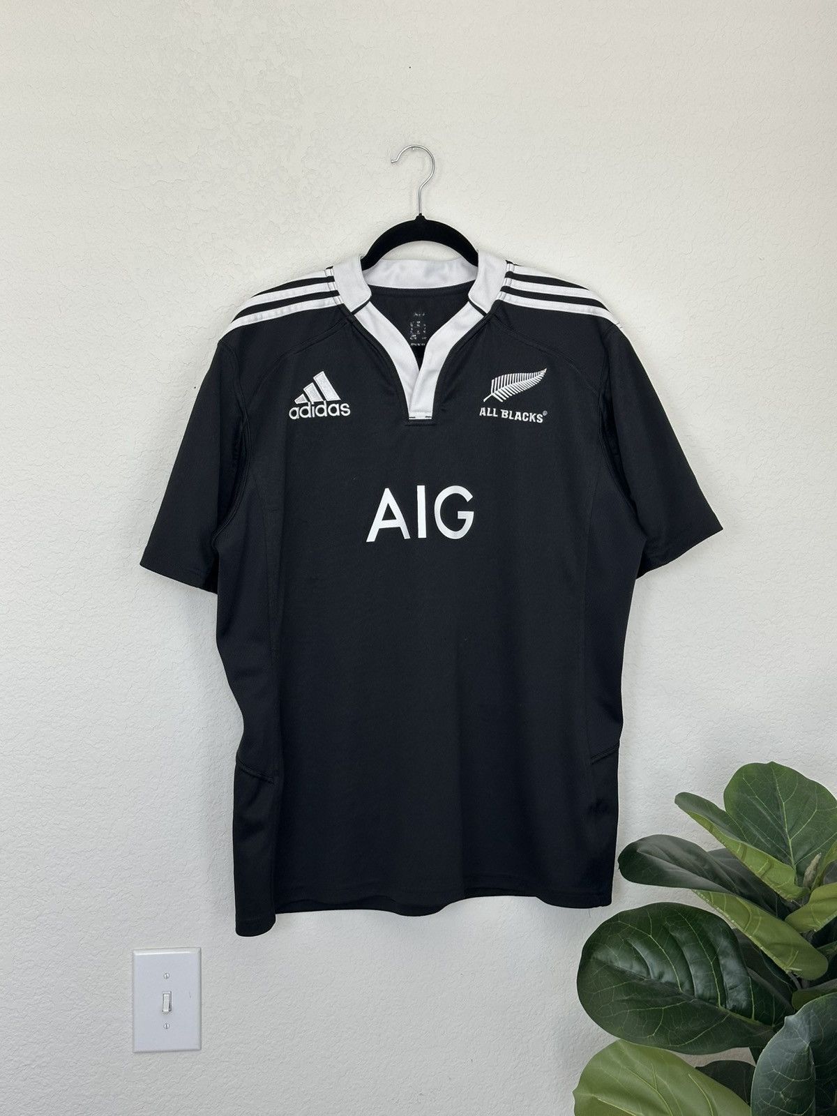 Adidas Adidas New Zealand All Blacks Home Rugby Jersey Size XL Size US XL / EU 56 / 4 - 2 Thumbnail