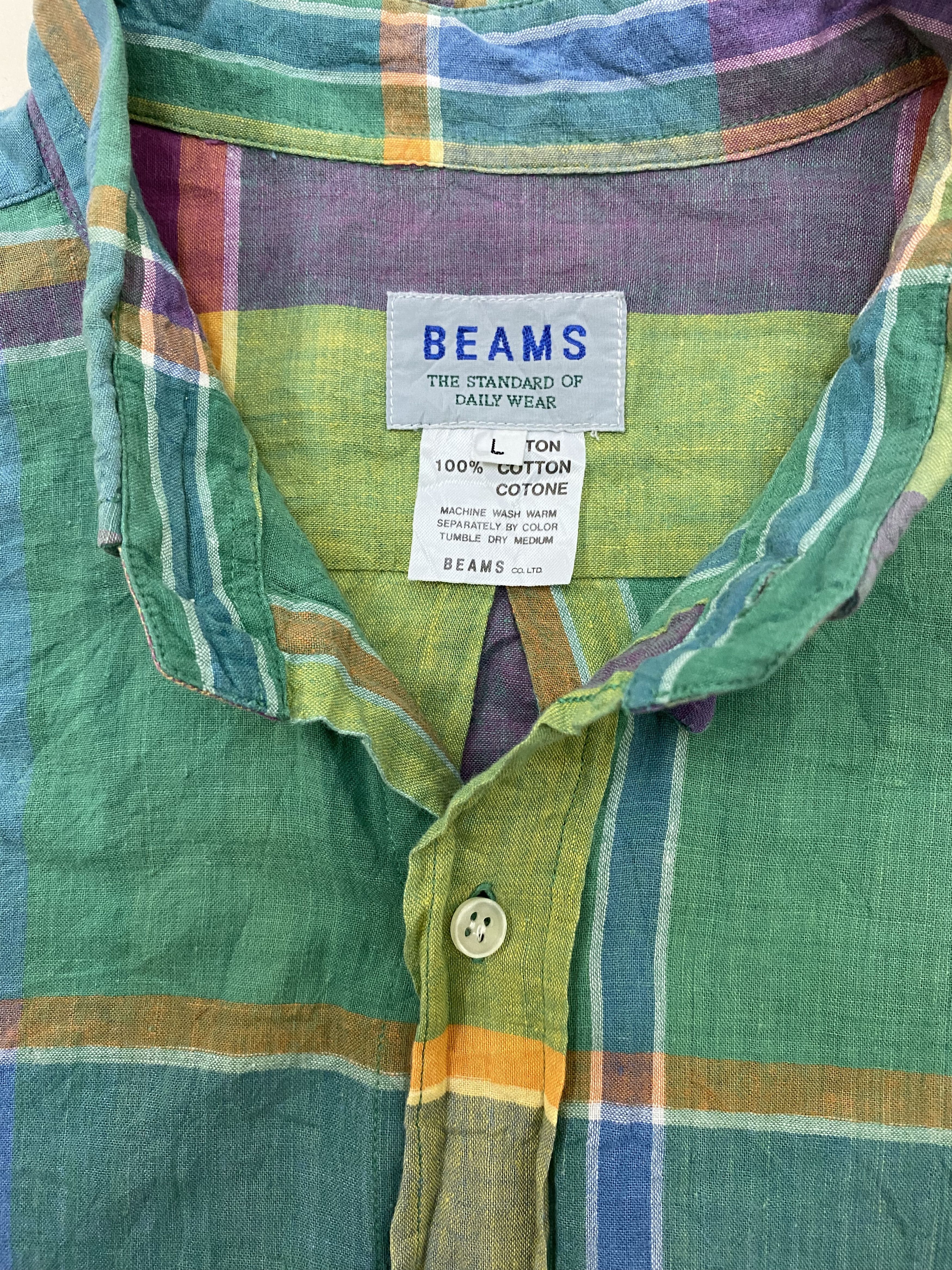 Beauty Beast Oversized Beams Plus Checker Button Up Size US L / EU 52-54 / 3 - 3 Thumbnail