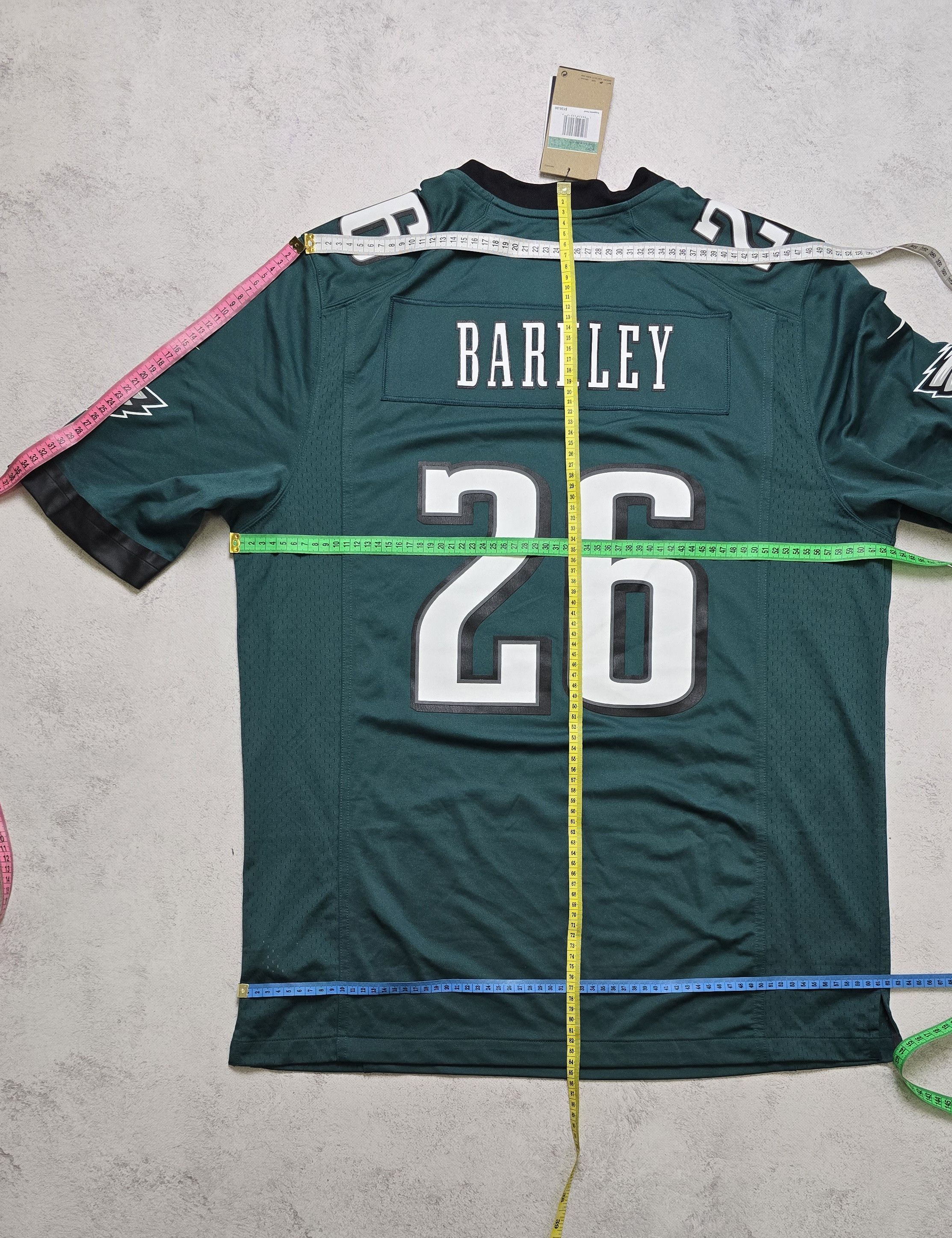 Nike Philadelphia Eagles Barkley Midnight Green Game Jersey Size US XL / EU 56 / 4 - 4 Thumbnail