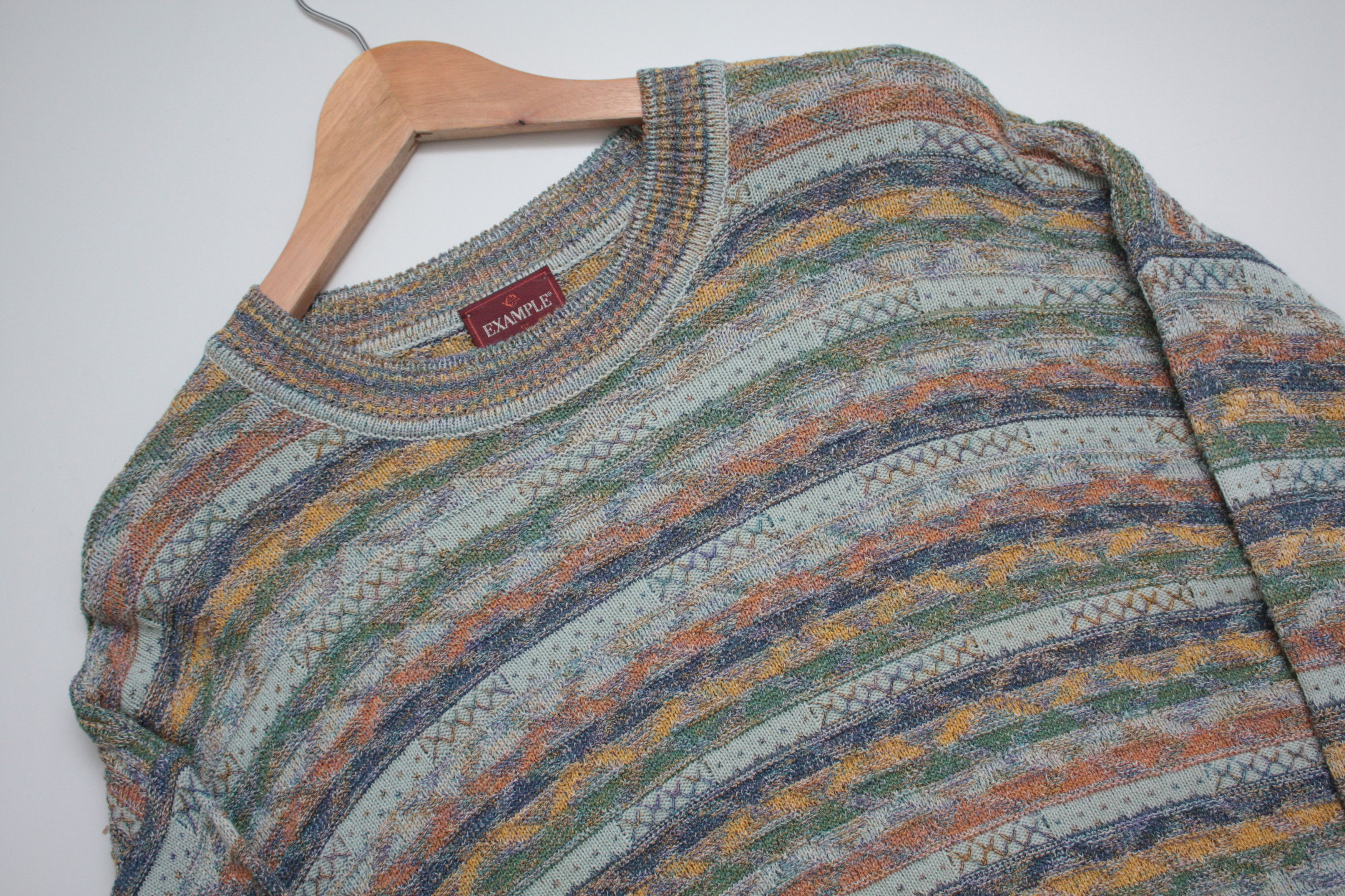 Missoni Missoni Example Knitted Cotton Blend Multicolor Sweater Size US M / EU 48-50 / 2 - 1 Thumbnail