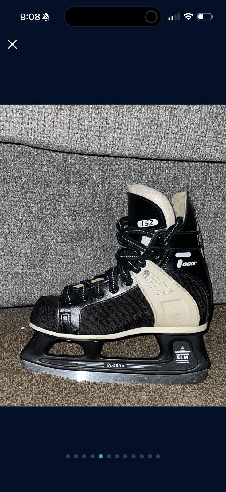 Ccm CCM Tacks SLM2500 Youth Ice Hockey Skates Size 1,1/2 Used Size US 5 / EU 37 - 5 Thumbnail