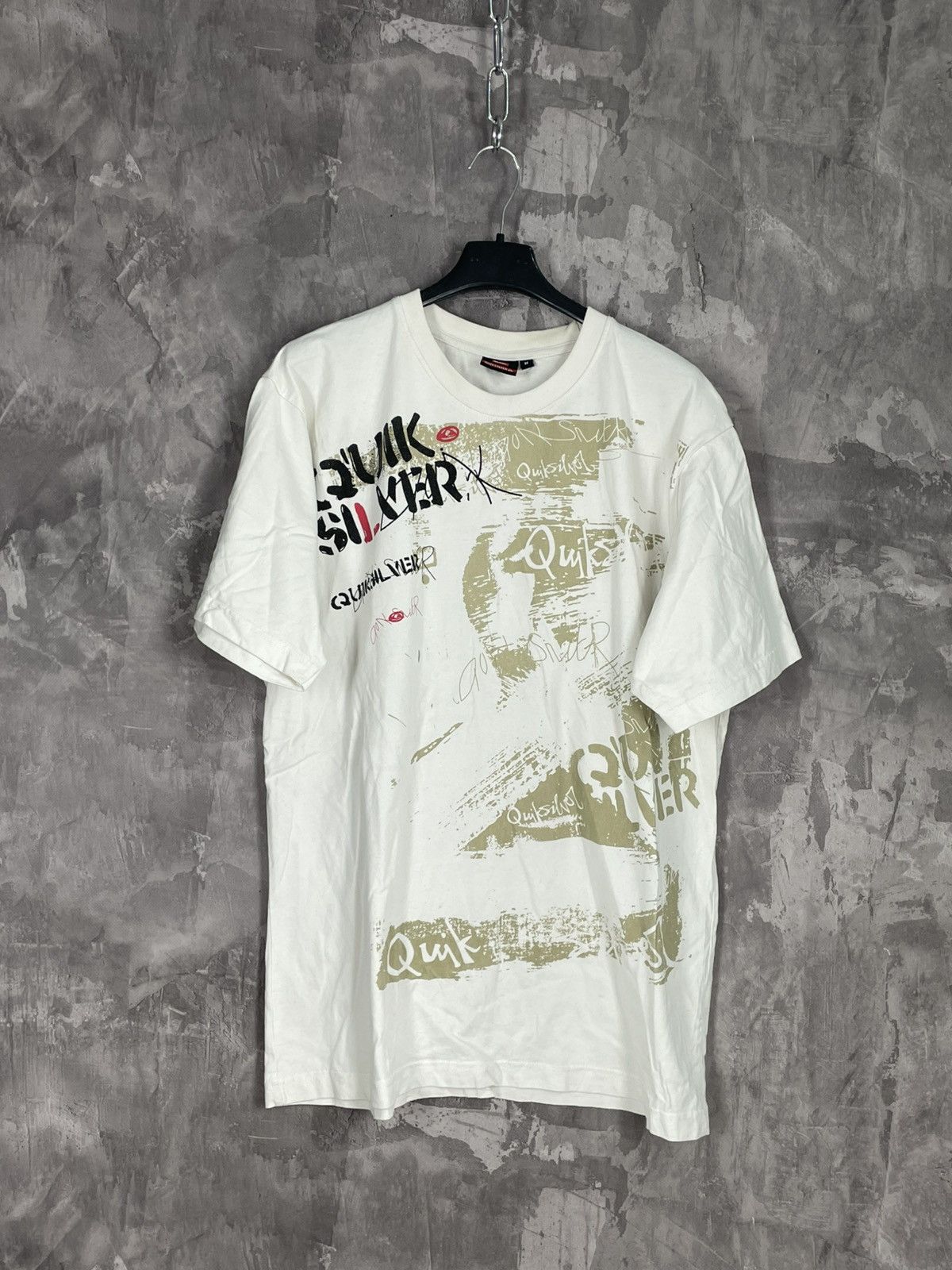Quicksilver × Quiksilver × Vintage Vintage Quiksilver Spellout T-shirt y2k Size US M / EU 48-50 / 2 - 1 Thumbnail