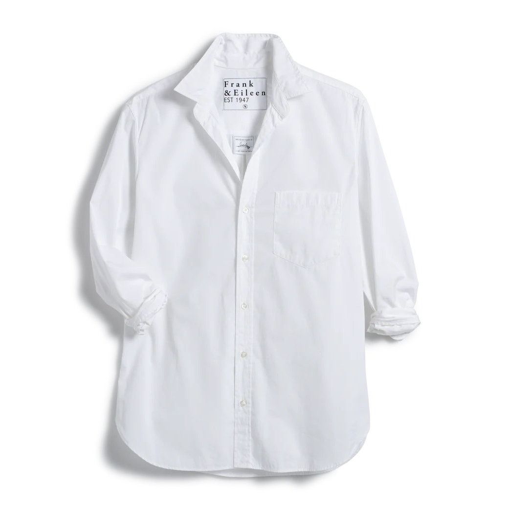 Frank & Eileen Frank and Eileen JOEDY Boyfriend Button-Up Shirt White S Size S / US 4 / IT 40 - 1 Thumbnail