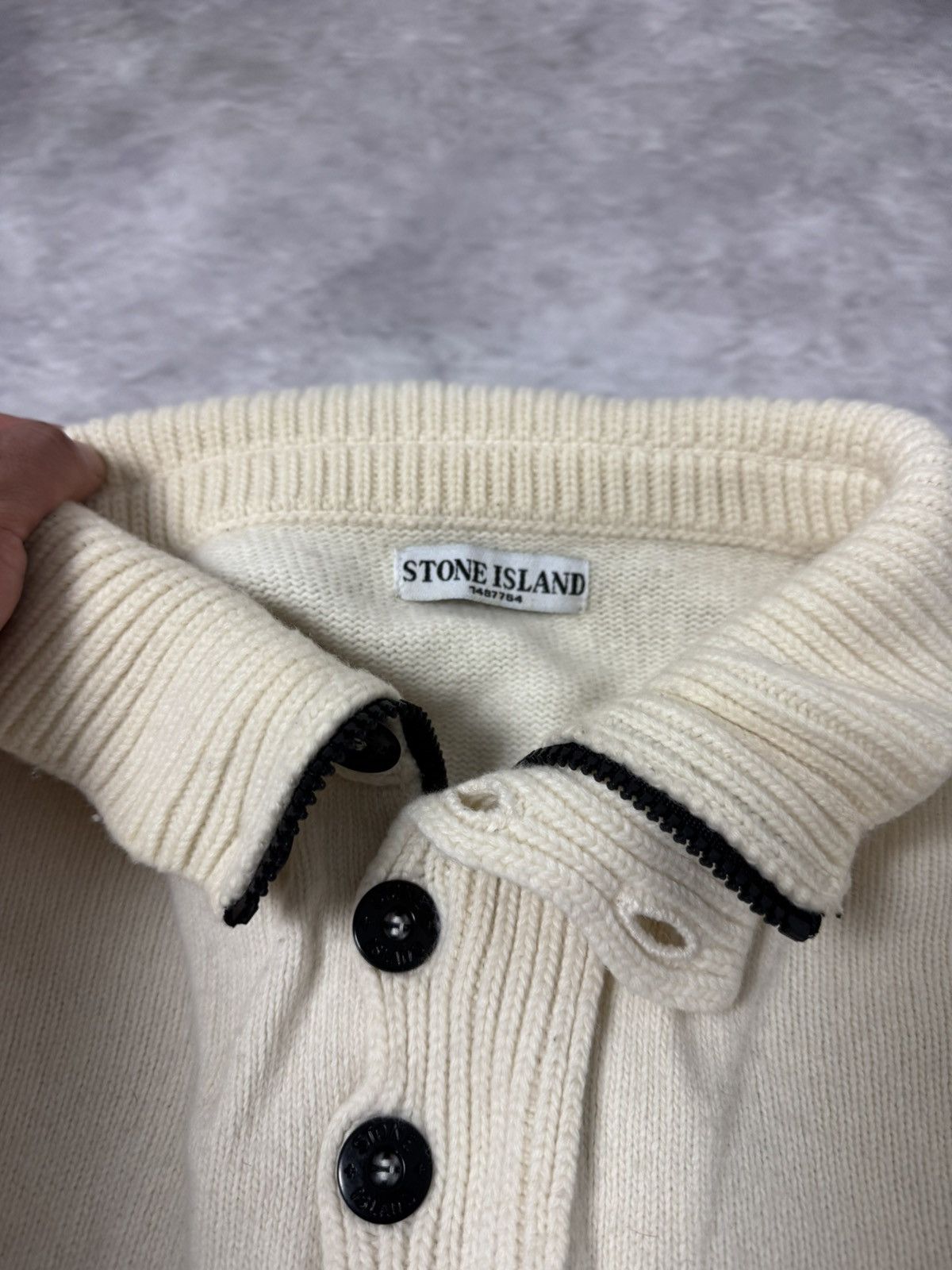 Stone Island Stone Island Knit Sweater – XL – Beige Size US XL / EU 56 / 4 - 6 Thumbnail