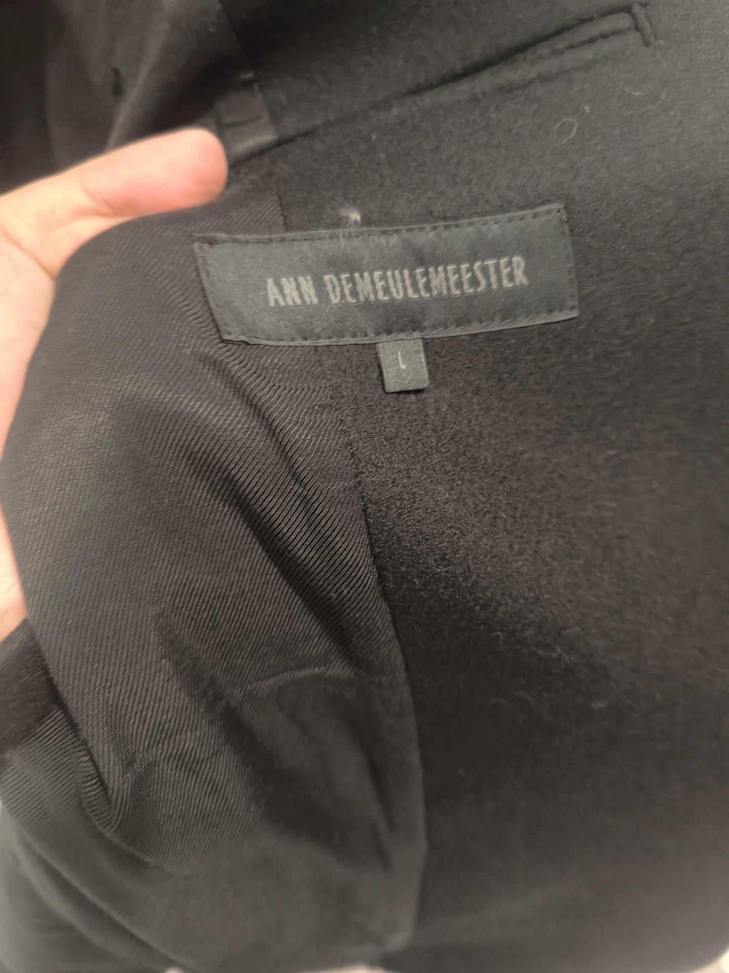 Ann Demeulemeester ann demeulemeester black coat Size L / US 10 / IT 46 - 5 Thumbnail