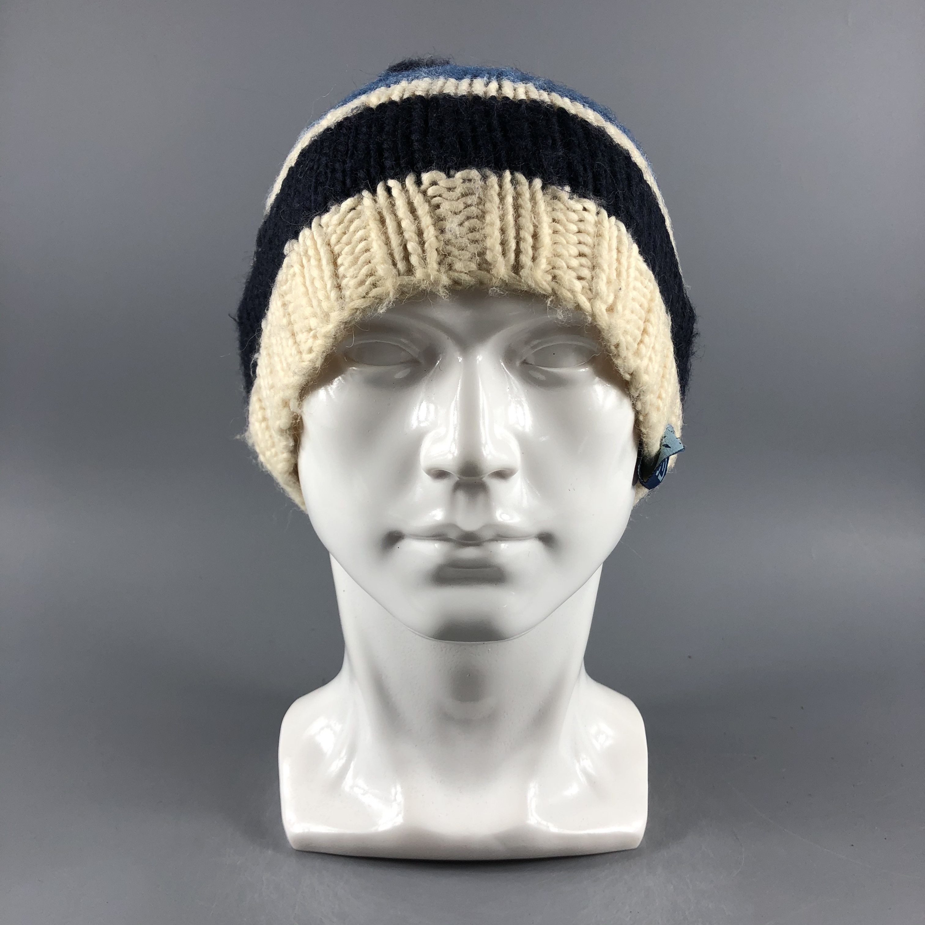image of Burton Snowboard Stripe Knit Beanie Snow Hat Snow Cap -D269, Men's