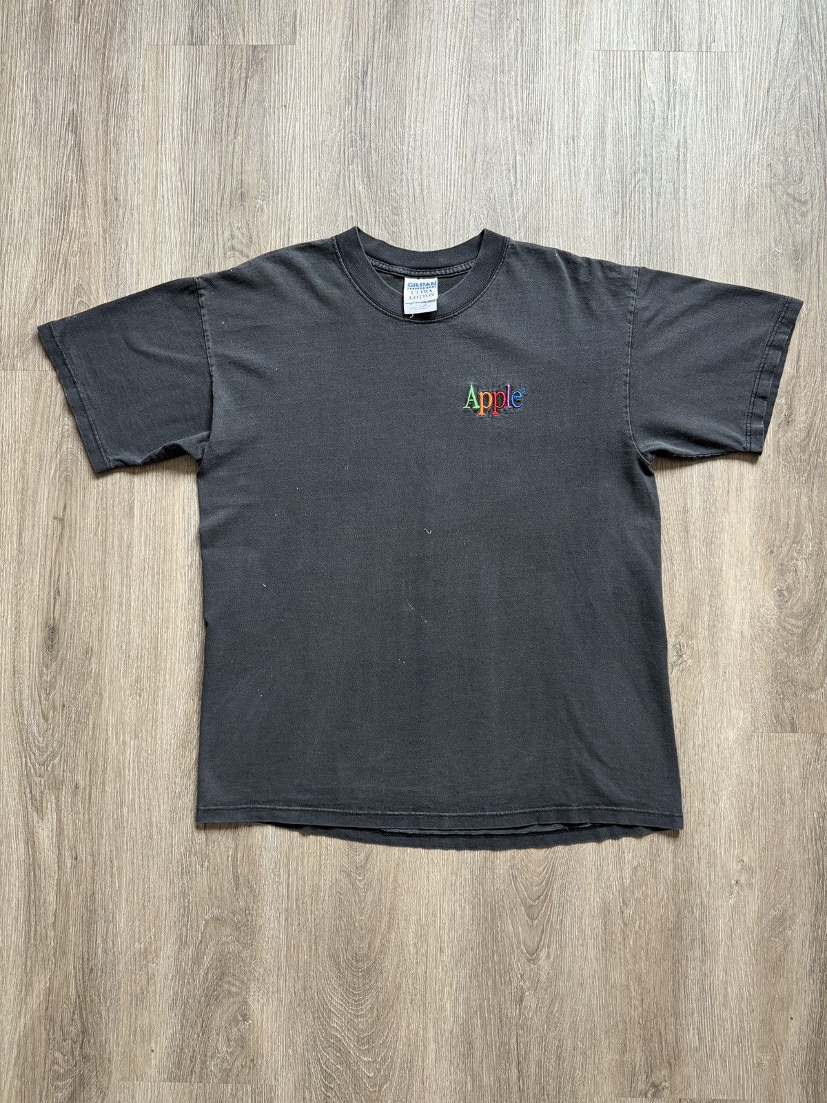 Vintage Apple on sale Computers T-shirt promo Tee logo Macintosh 90s