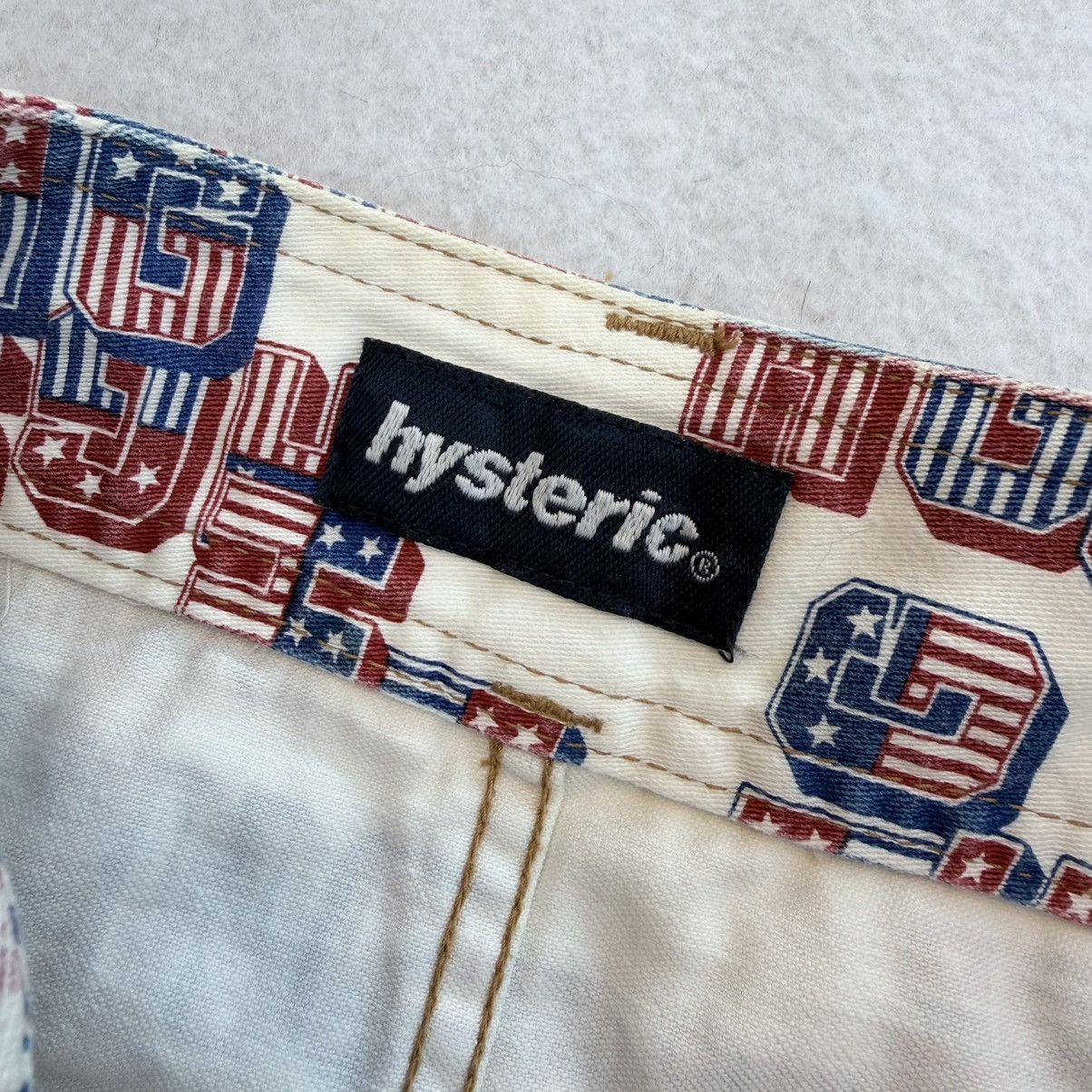 Hysteric Glamour 1990s Hysteric Glamour American Flag Logo Printed Mini Skirt Size 28" / US 6 / IT 42 - 5 Thumbnail