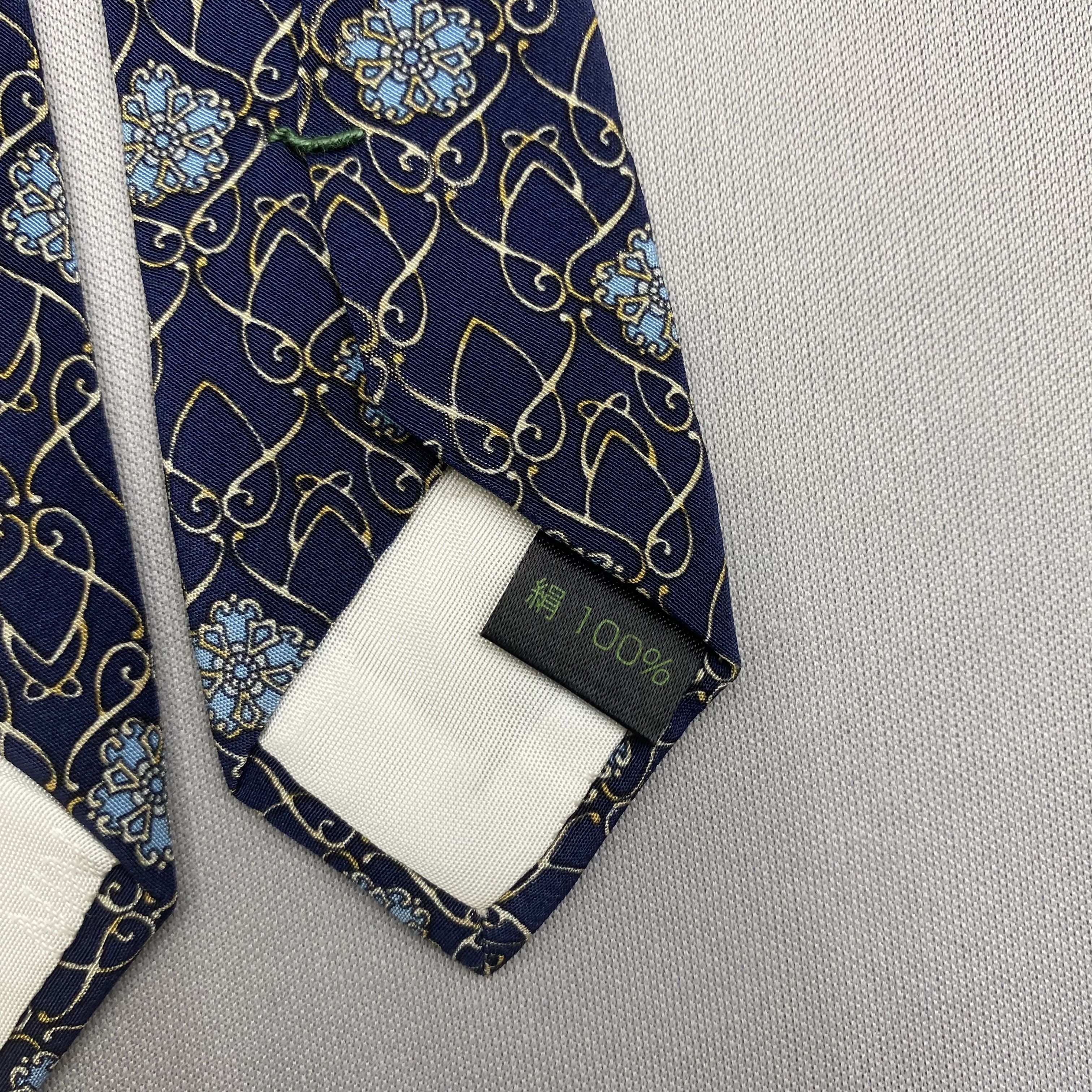 Japanese Brand Vintage Nina Ricci SILK Necktie Cravate Pure Silk Neck Tie Size ONE SIZE - 7 Thumbnail