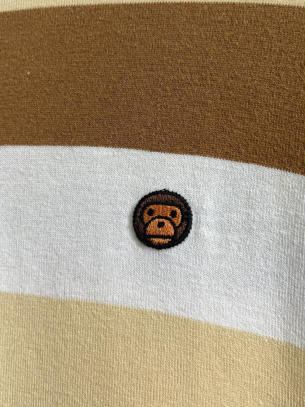 Bape Baby Milo Bape Ape Head Striped Longsleeve Size US M / EU 48-50 / 2 - 4 Thumbnail