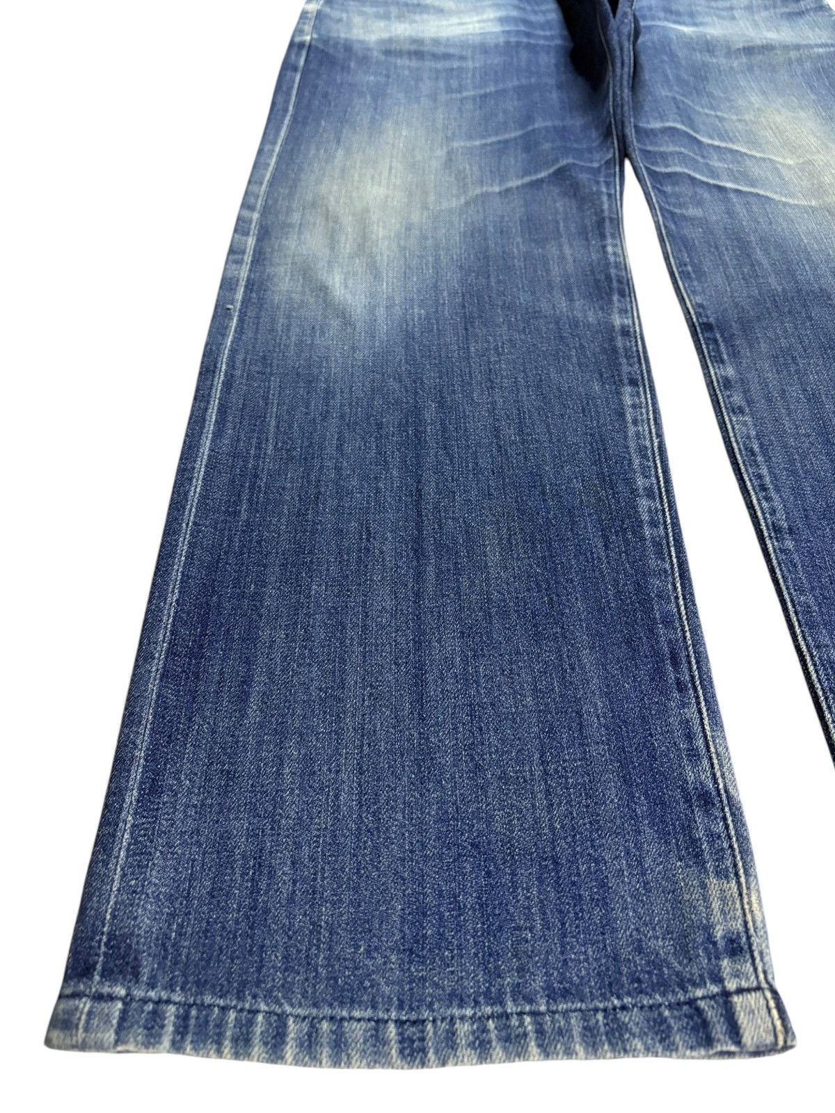 Japanese Brand Vintage Japanese Brand Selvedge Faded Blue Wash Baggy Jeans Size US 37 - 7 Thumbnail