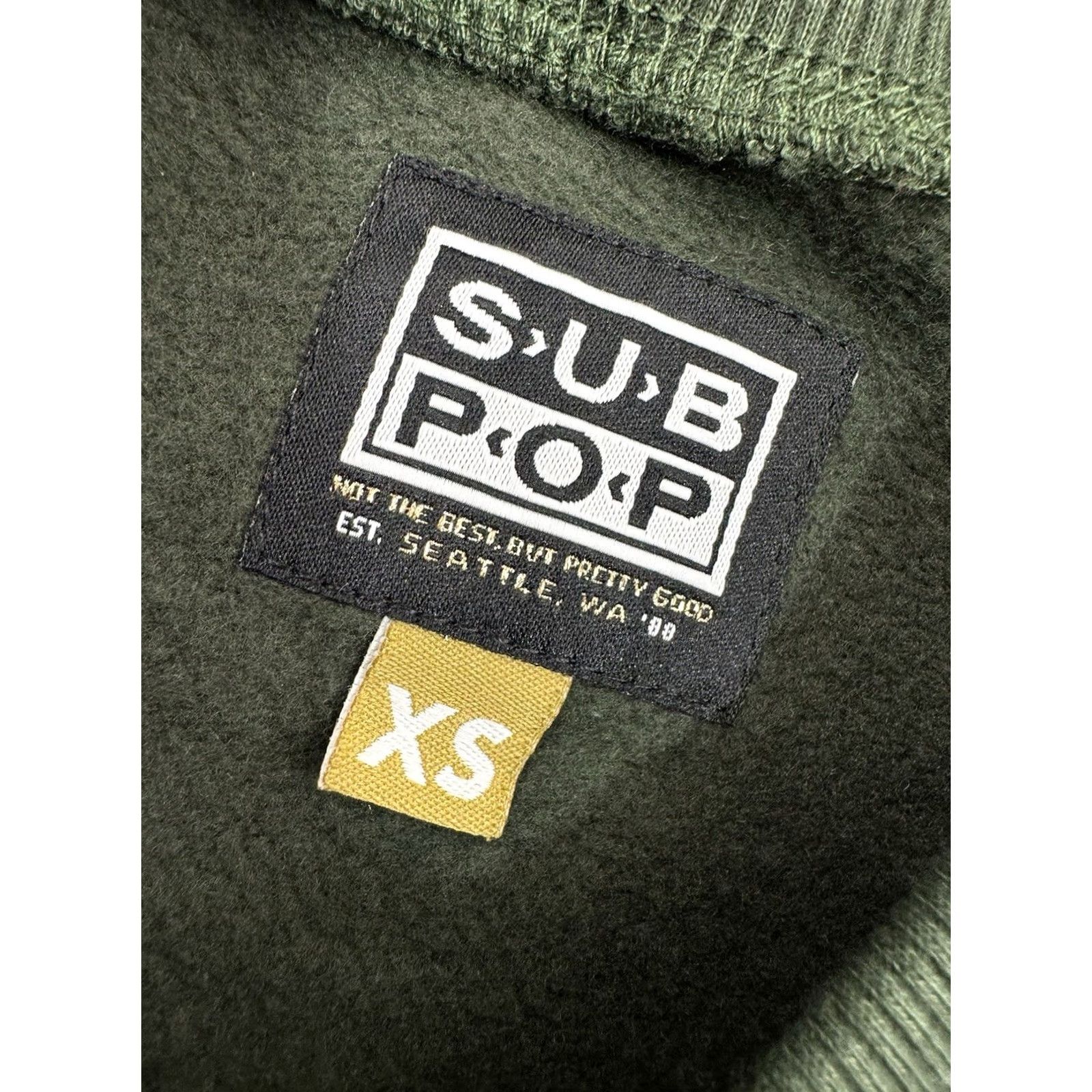 Bench SUB POP Mens Pullover Embroidered Sweater Green XS S - Bench Size US S / EU 44-46 / 1 - 5 Thumbnail
