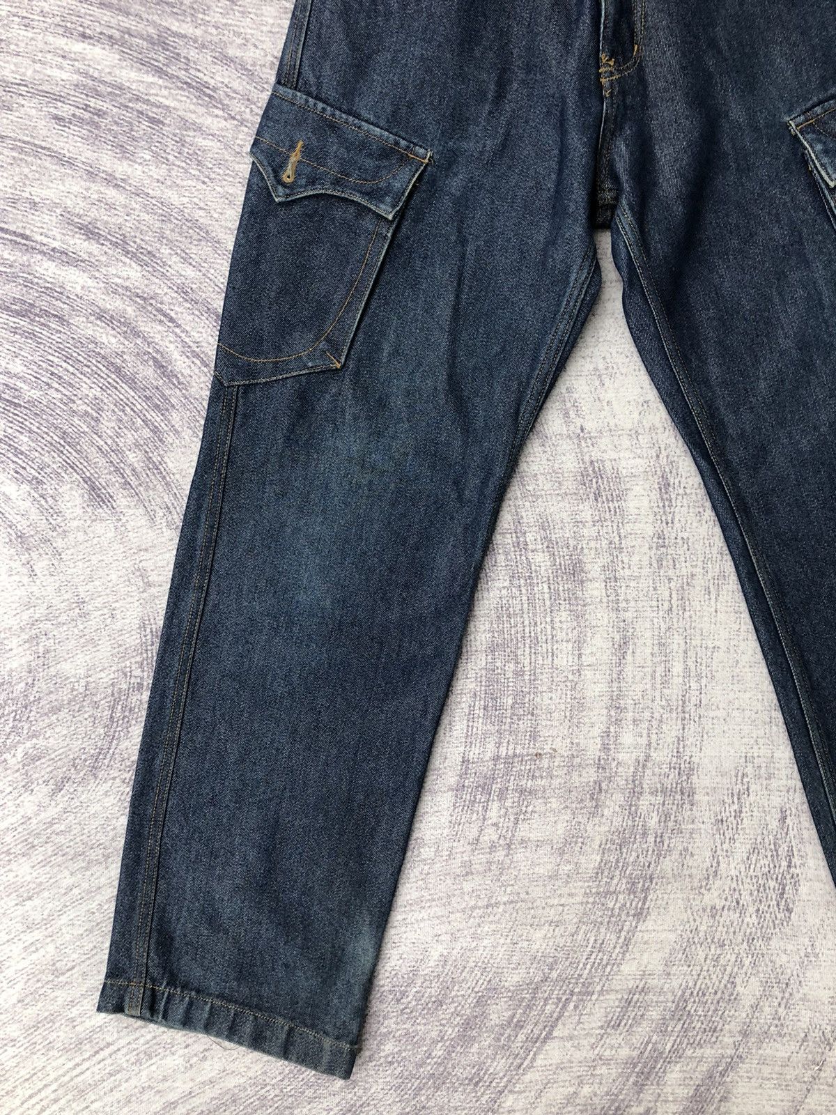 Japanese Brand PJ's Japanese Surfwear Hip Hop Jeans Cargo Shiny Pants Size US 27 - 6 Thumbnail